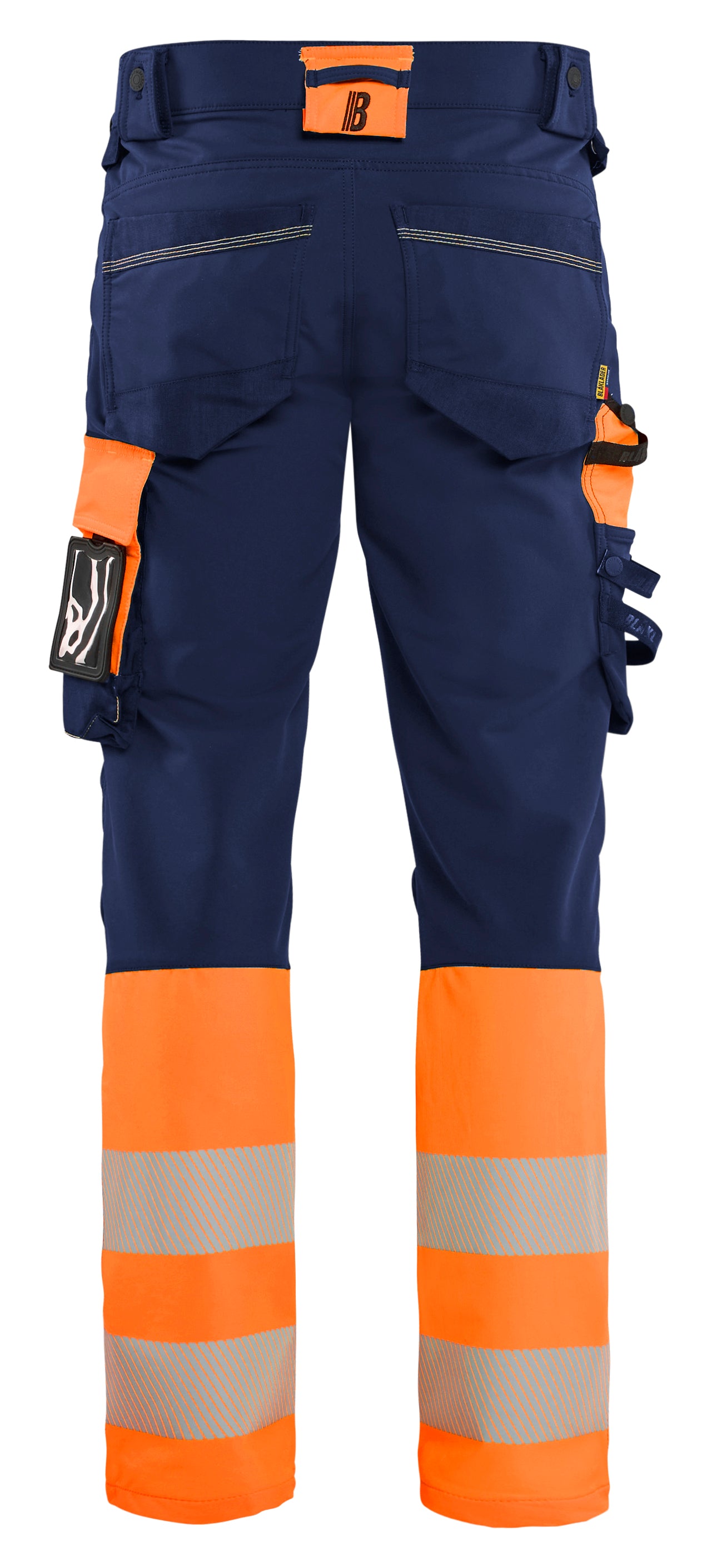 Blåkläder 1126 High Vis Buks 4-vejs Stretch nærbillede med logo