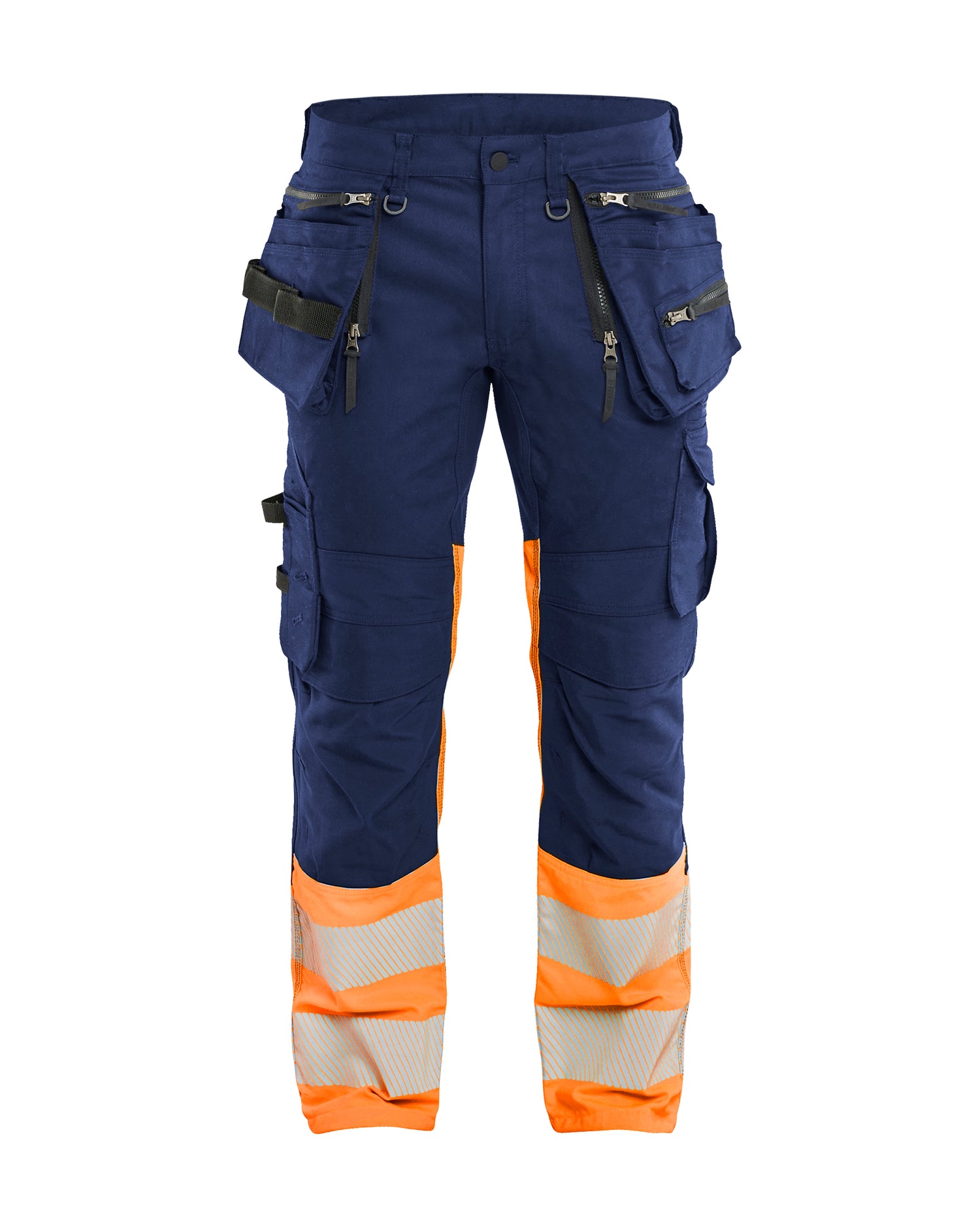 Blåkläder 1130 High Vis Buks Stretch, Marineblå/High Vis Orange