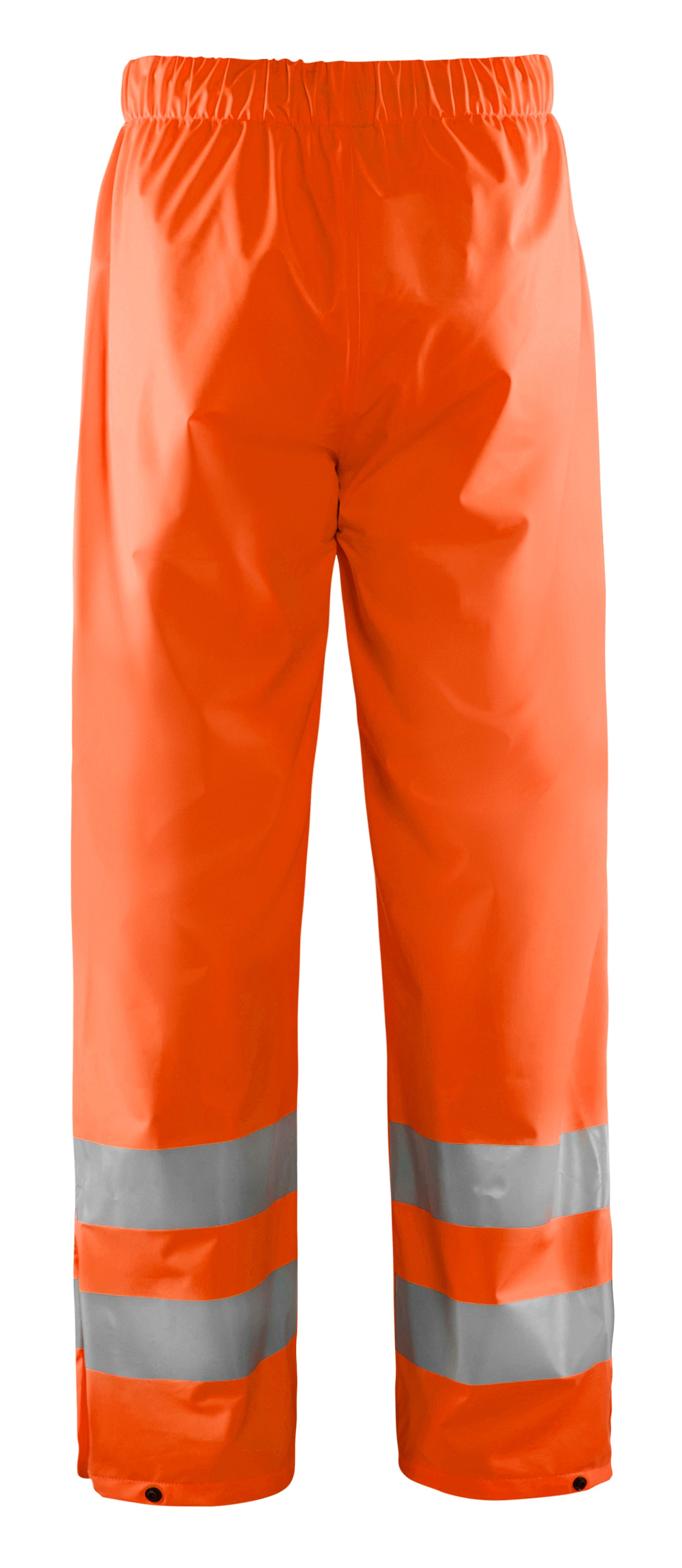 Blåkläder 1384 High Vis Regnbuks Level 1 nærbillede med logo
