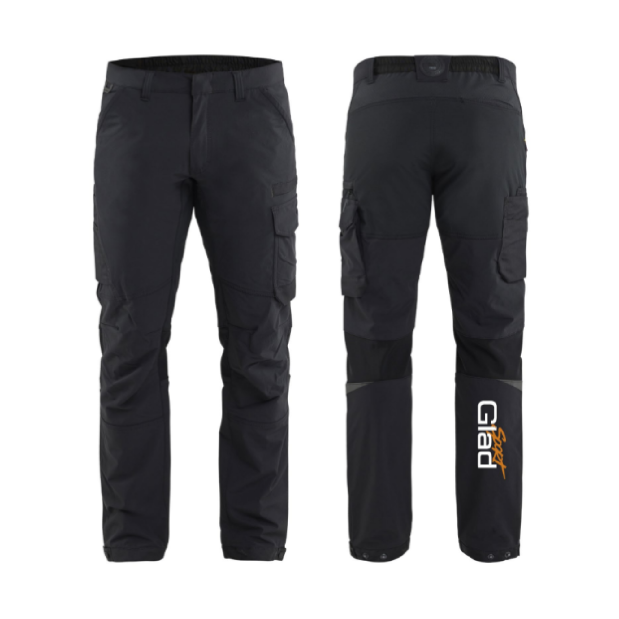 PEER GLADS Blåkläder 1422 Service Buks 4-vejs stretch, Sort/Mørk Grå m/sponsorlogo