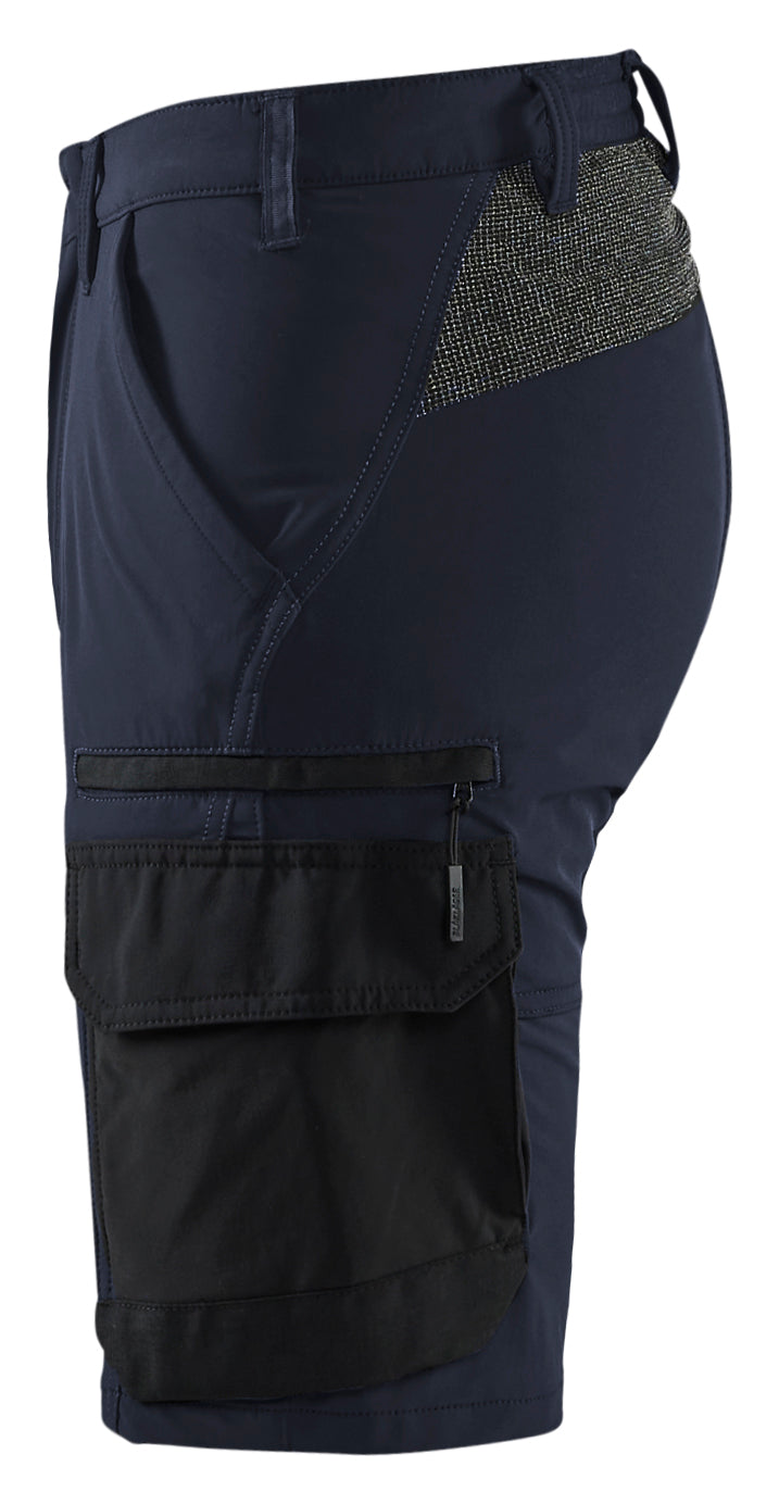 Blåkläder 1423 Service shorts 4-vejs stretch produktfoto med tryk