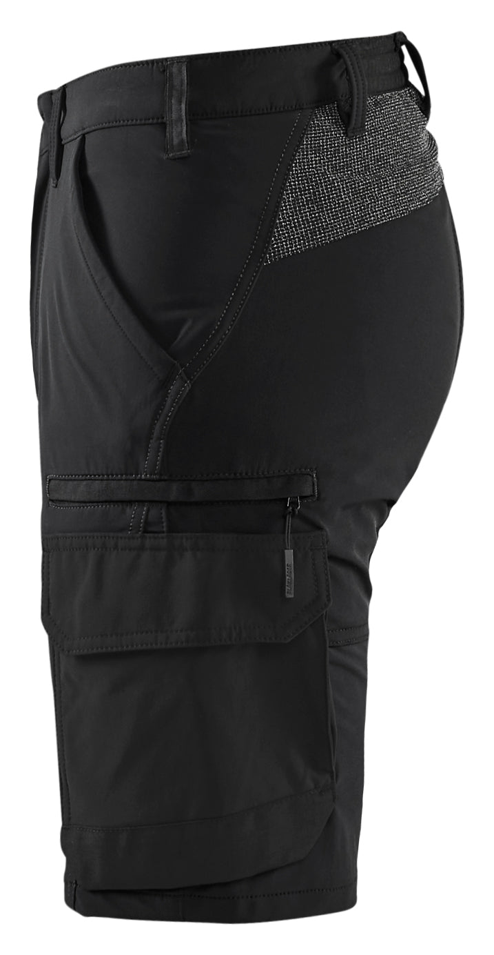 Blåkläder 1423 Service shorts 4-vejs stretch produktbillede med tryk