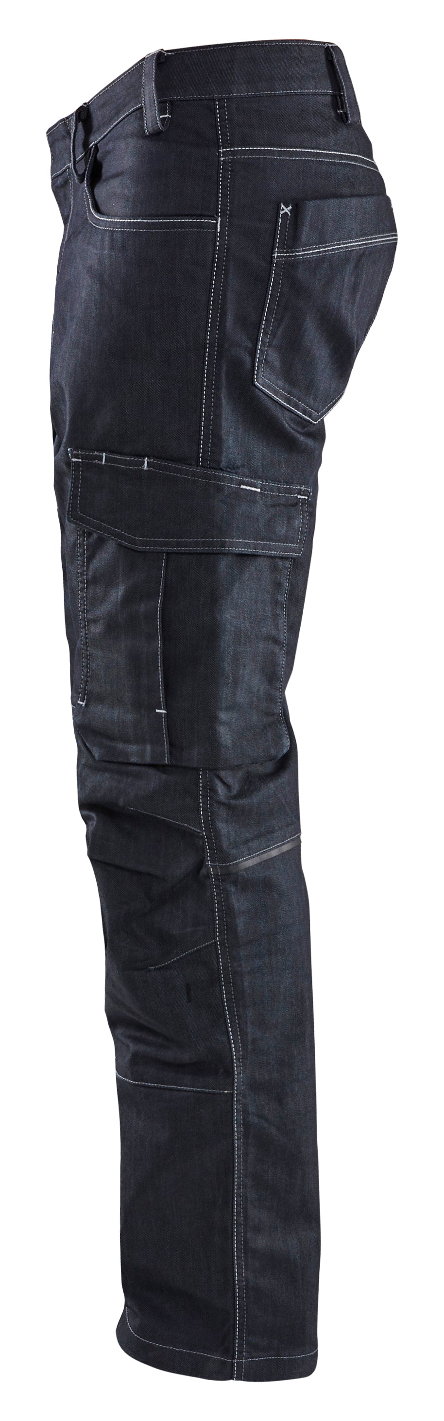 Blåkläder 1439 Service buks Denim stretch produktfoto med tryk
