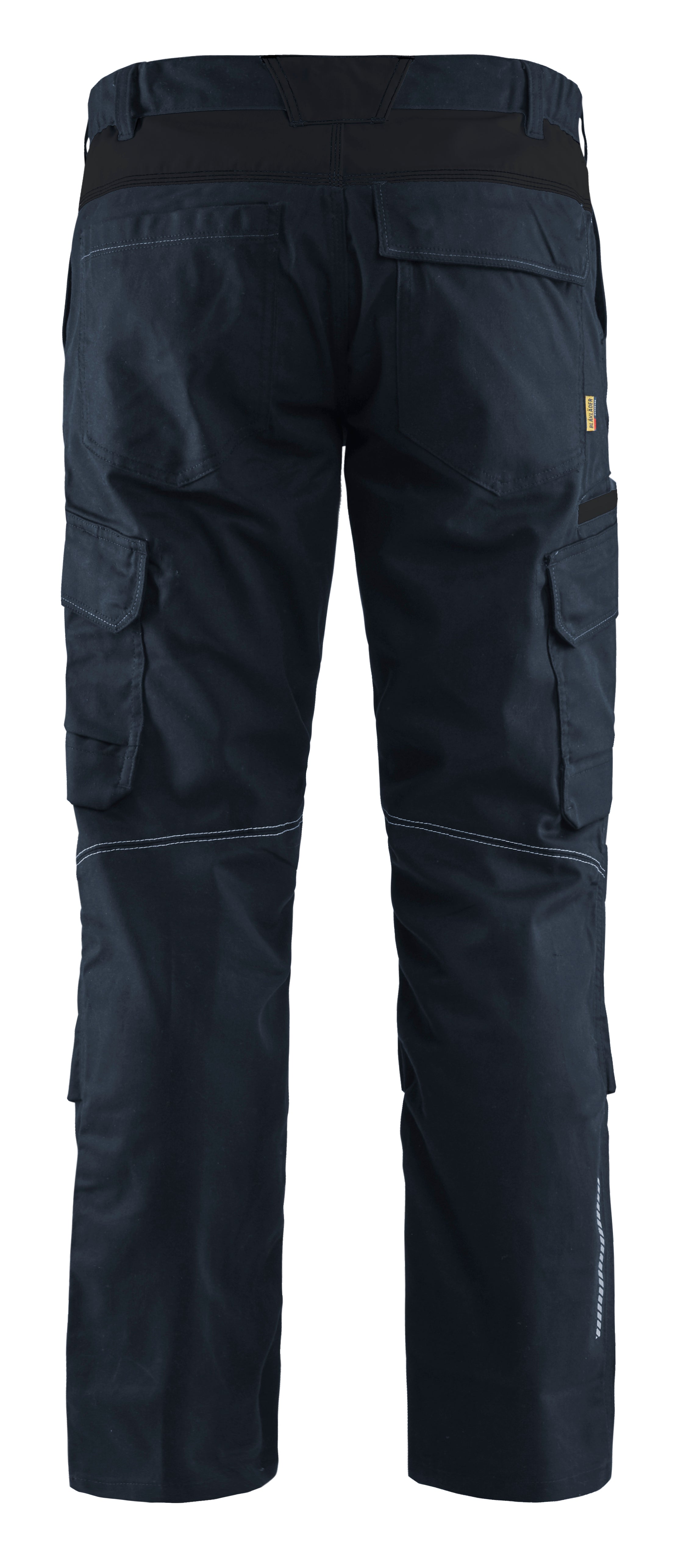 Blåkläder 1448 Industri Buks med knælommer stretch nærbillede med logo