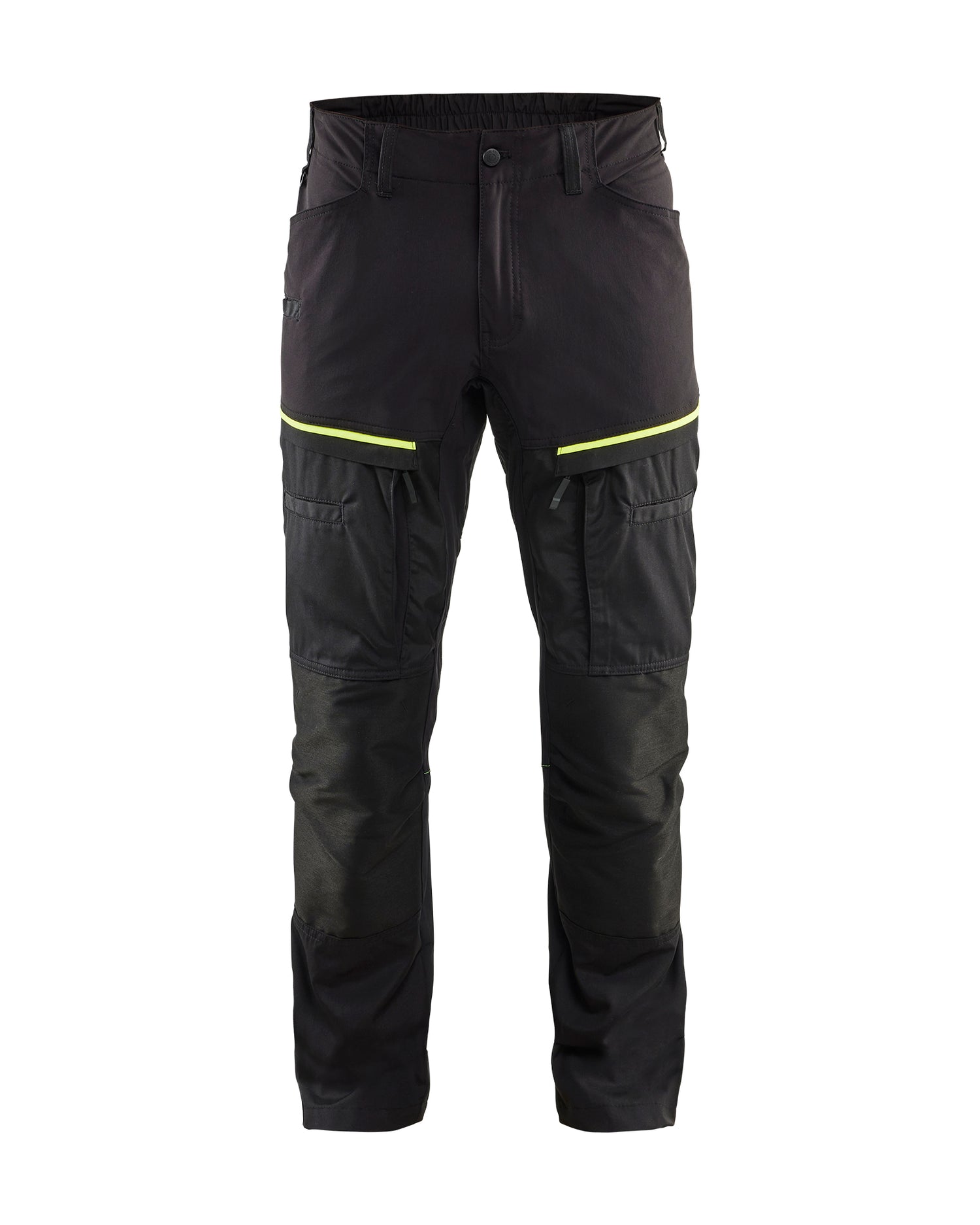 Blåkläder 1456 Service Buks med stretch, Sort/High Vis Gul