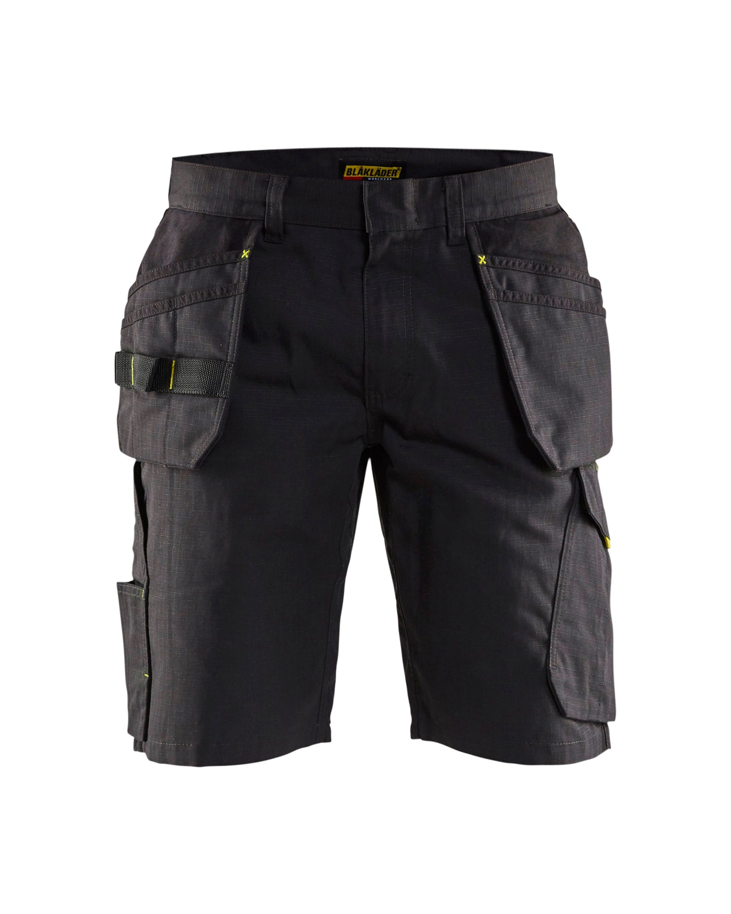 Blåkläder 1494 Serviceshorts med Værktøjslommer, Sort/High Vis Gul