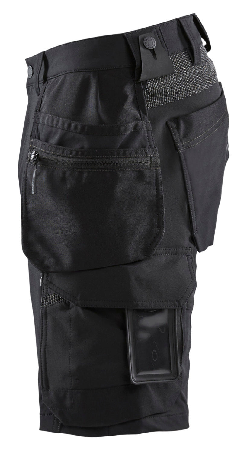 Blåkläder 1520 Håndværker Shorts 4-vejs stretch produktbillede med tryk