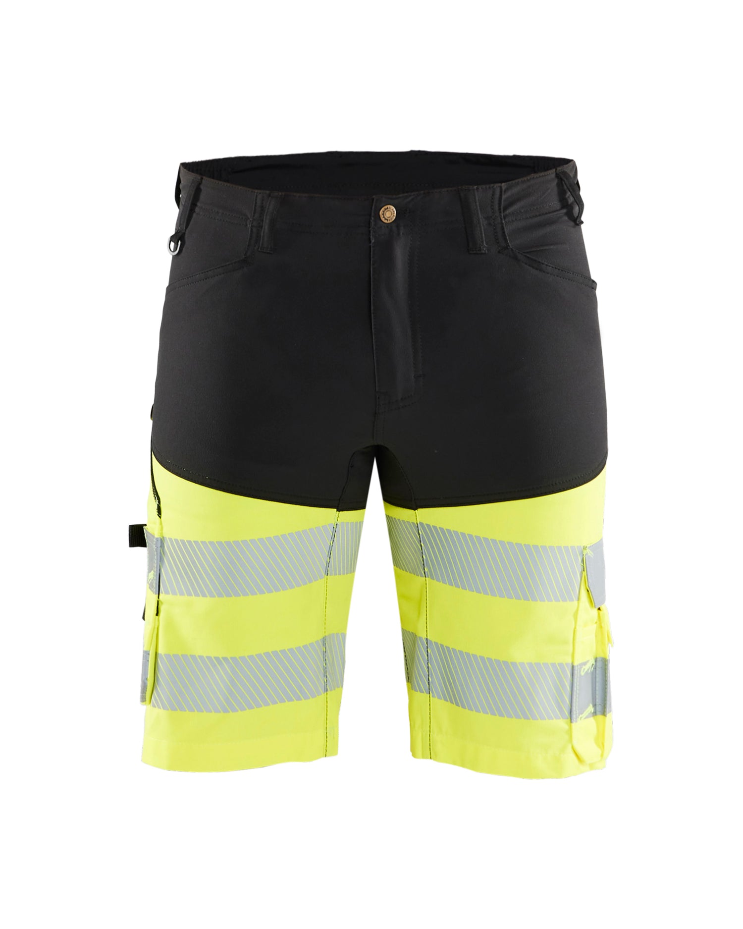 Blåkläder 1541 High Vis Shorts med stretch, Sort/High Vis Gul