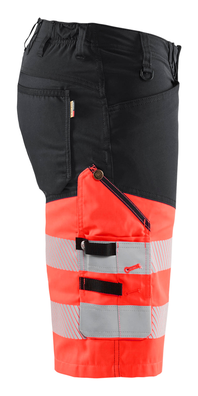 Blåkläder 1541 High Vis Shorts med stretch materiale til broderi