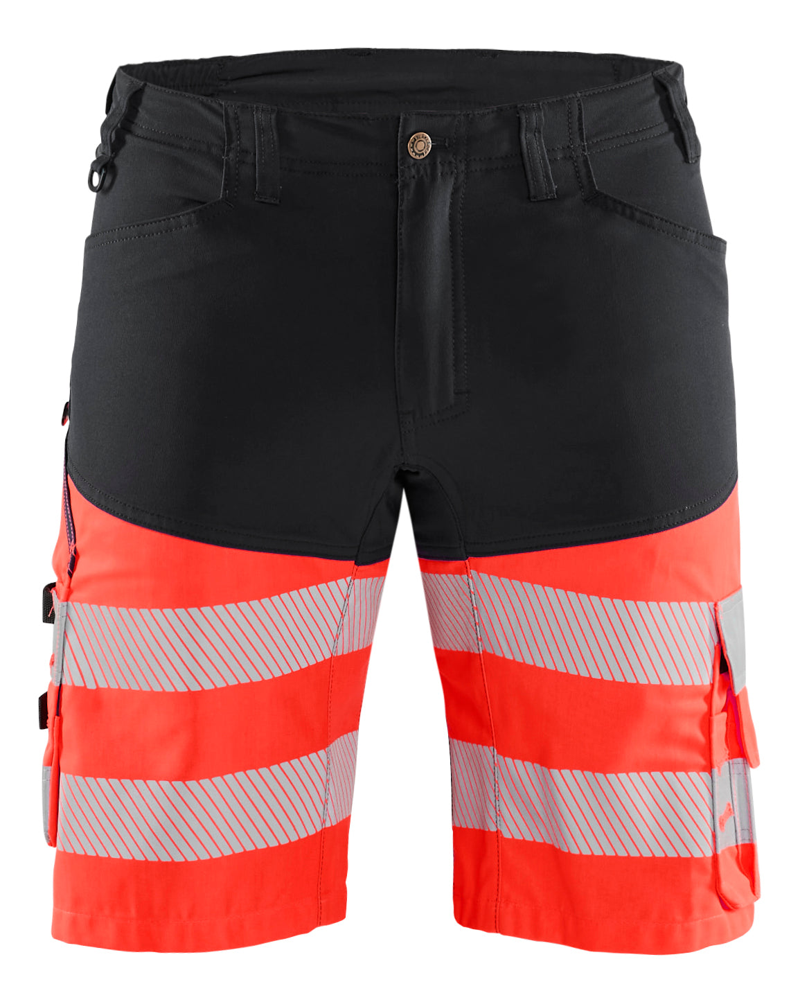 Blåkläder 1541 High Vis Shorts med stretch produktbillede med firmalogo