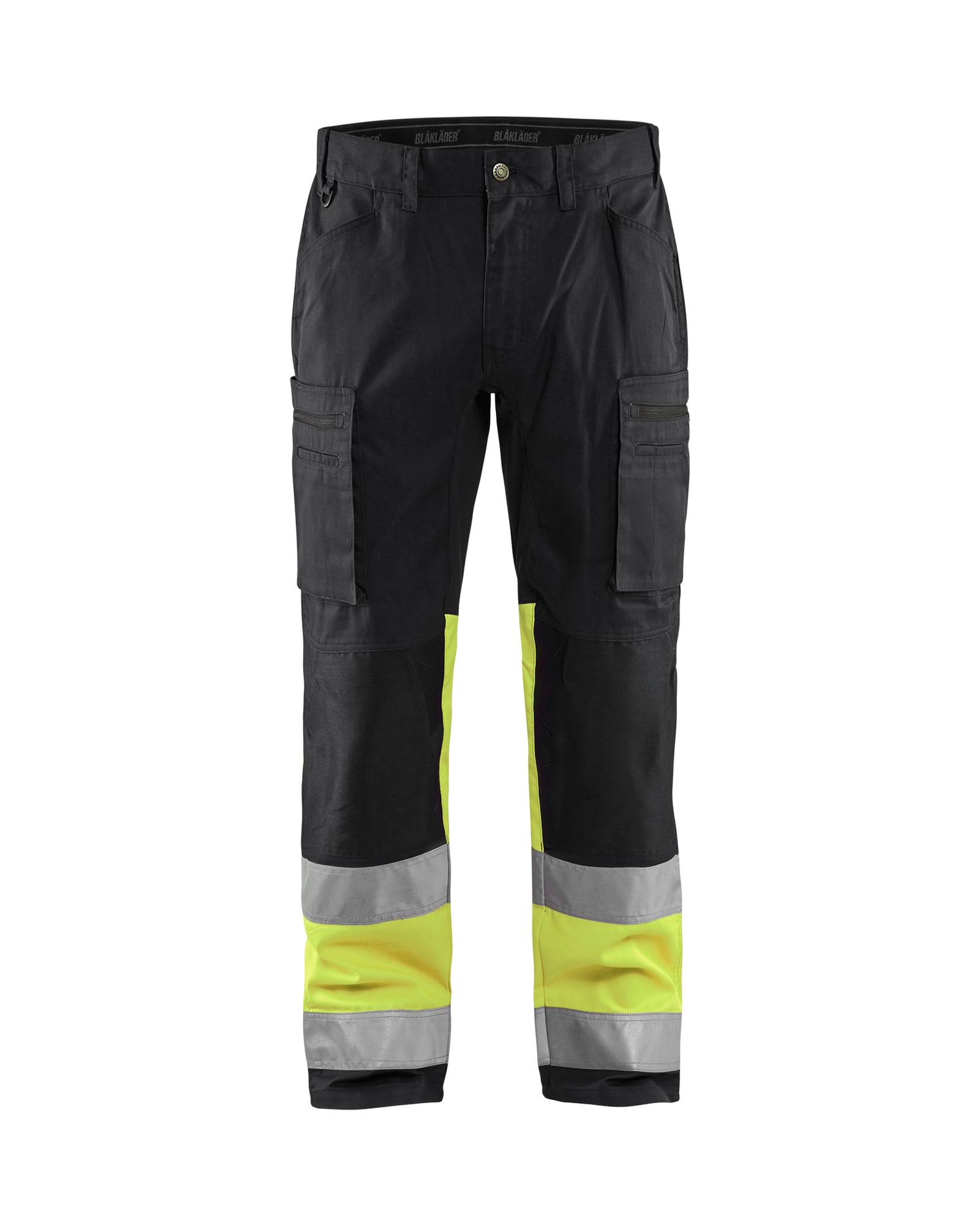 Blåkläder 1551 High Vis Buks med stretch, Sort/High Vis Gul