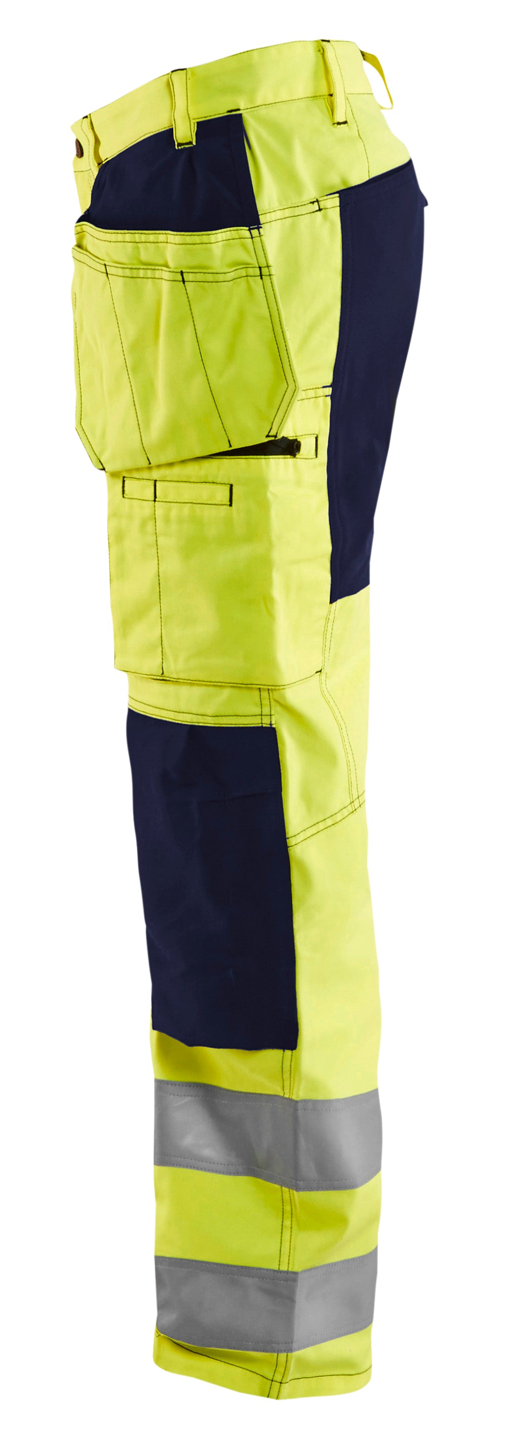 Blåkläder 1552 High Vis Buks med stretch produktfoto med tryk