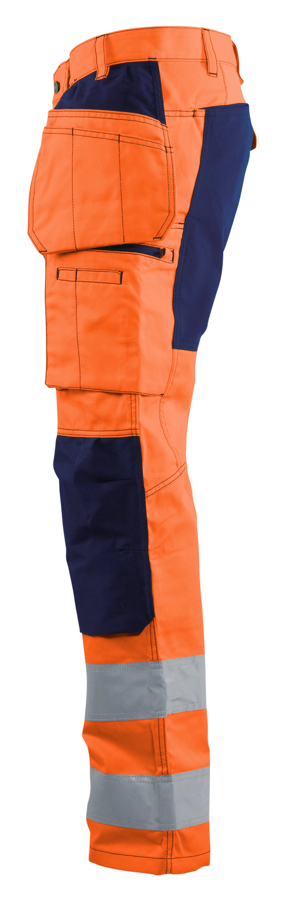 Blåkläder 1552 High Vis Buks med stretch nærbillede med tryk