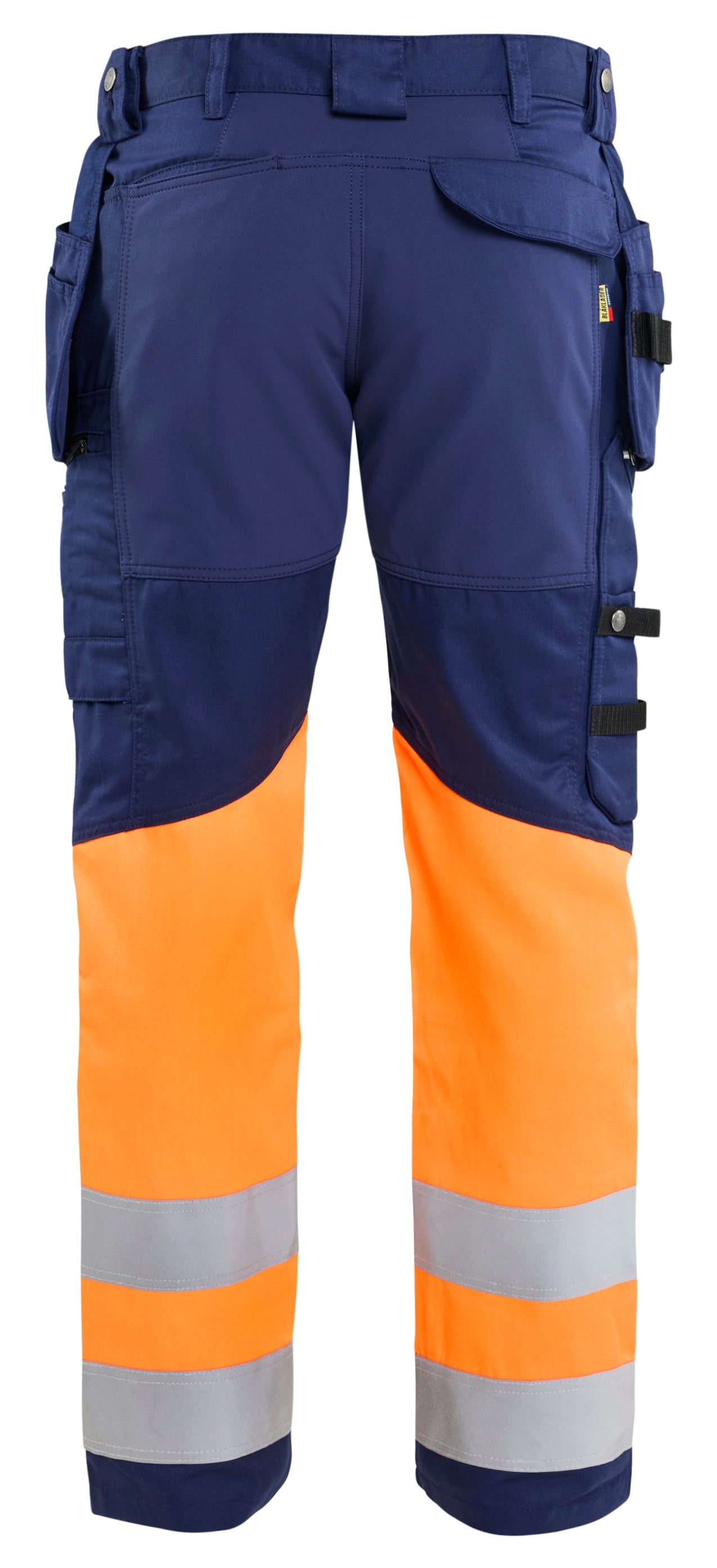 Blåkläder 1558 High Vis Buks med stretch nærbillede med logo