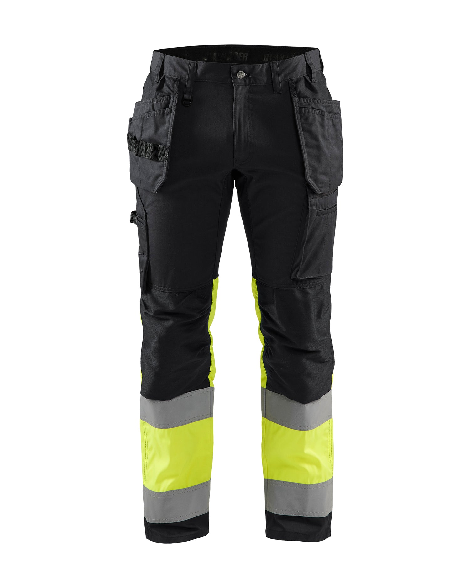 Blåkläder 1558 High Vis Buks med stretch, Sort/High Vis Gul