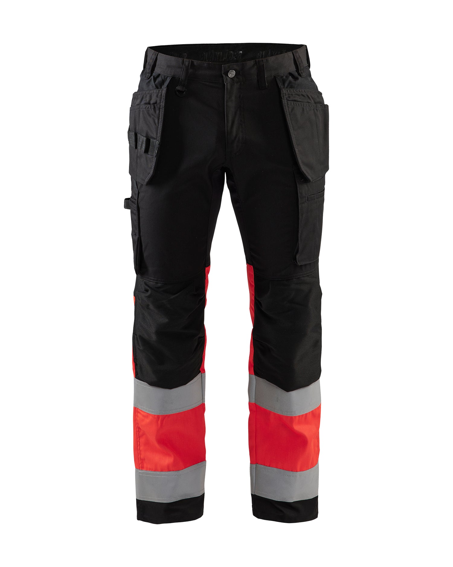 Blåkläder 1558 High Vis Buks med stretch, Sort/High Vis Rød