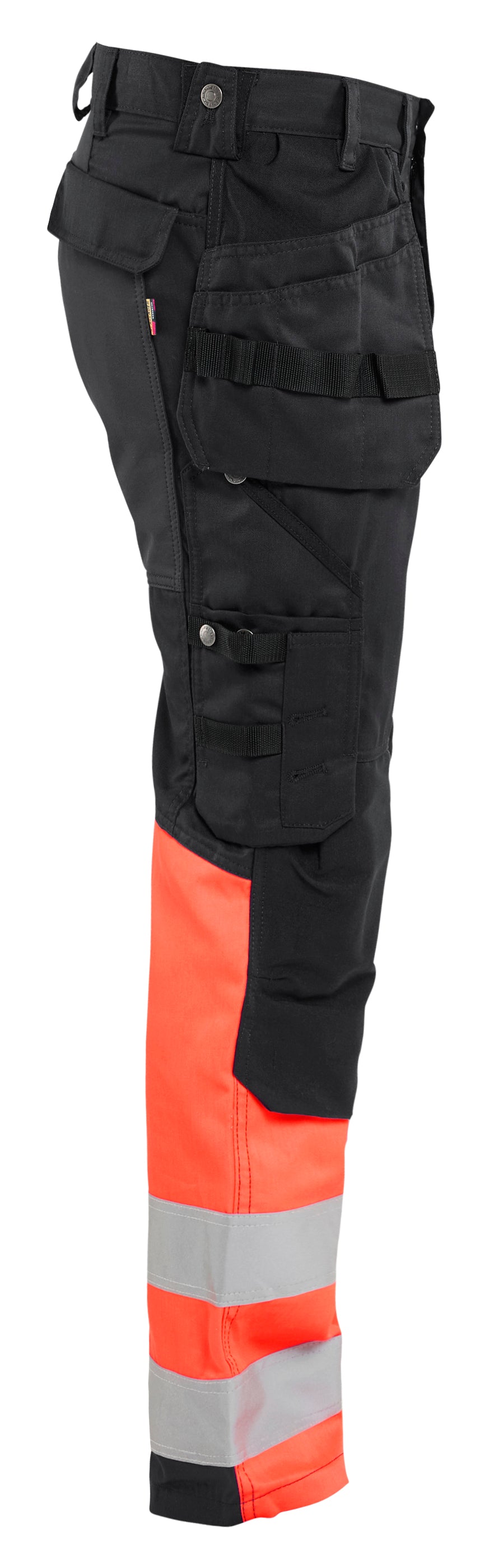 Blåkläder 1558 High Vis Buks med stretch nærbillede til broderi