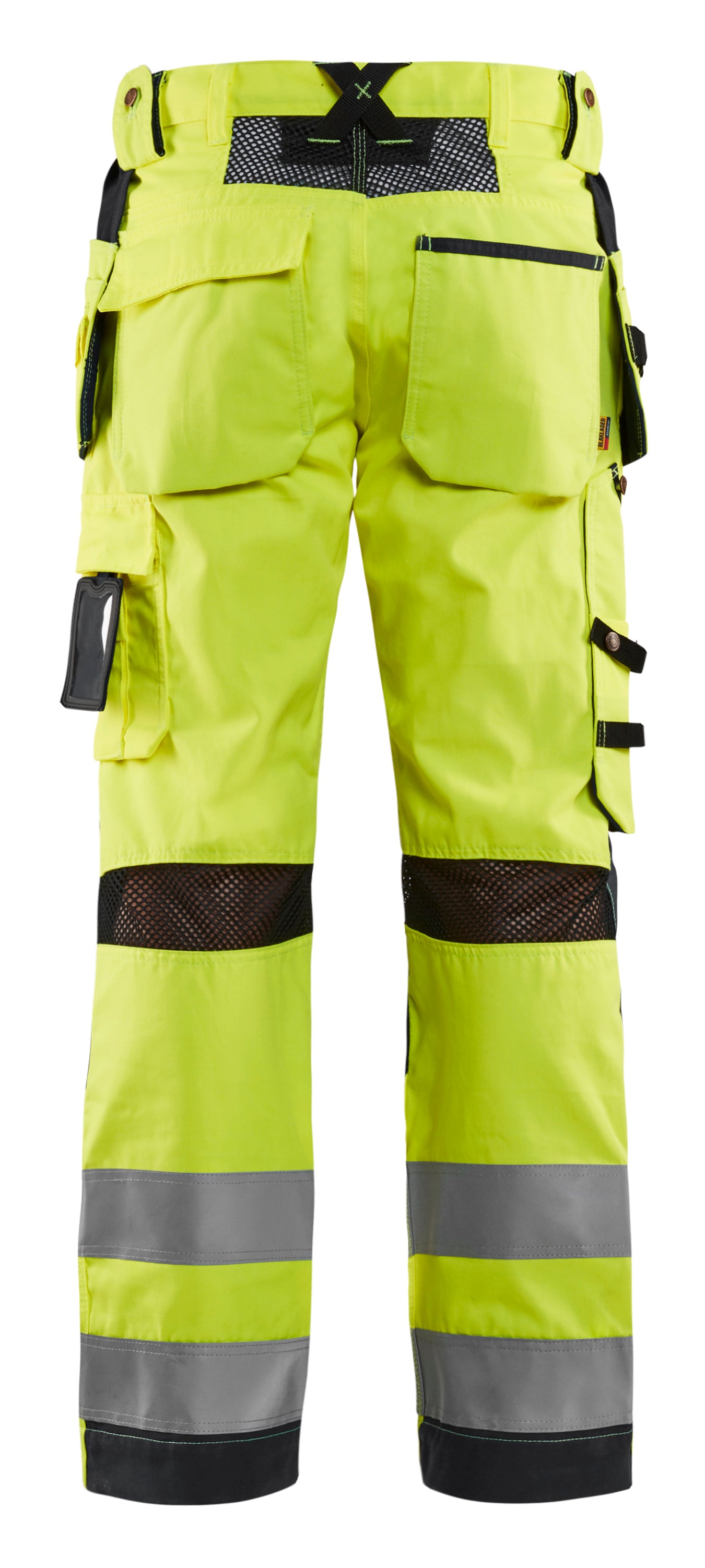 Blåkläder 1565 High Vis Buks med ventilation nærbillede med logo