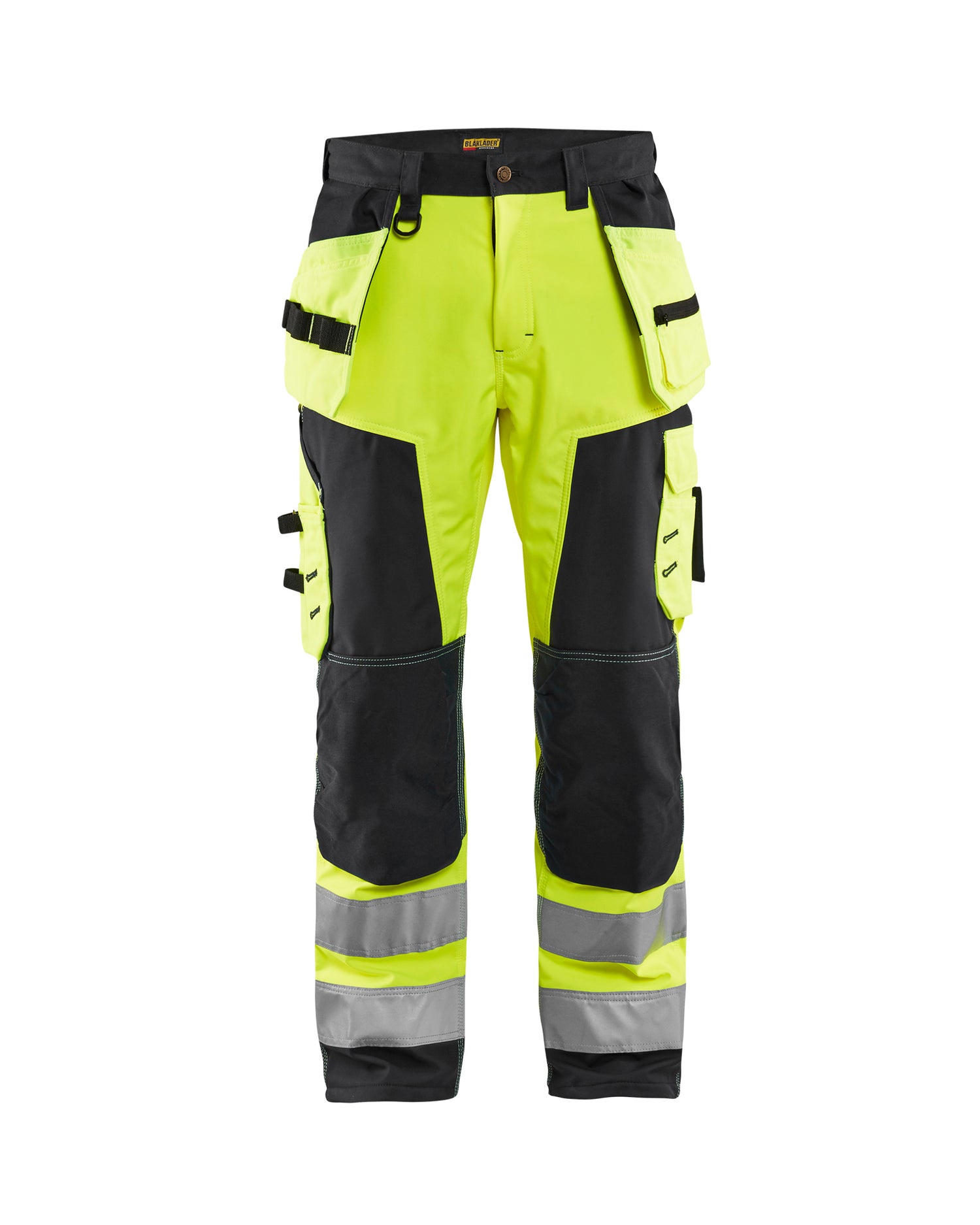Blåkläder 1567 High Vis Softshell Buks, High Vis Gul/Sort