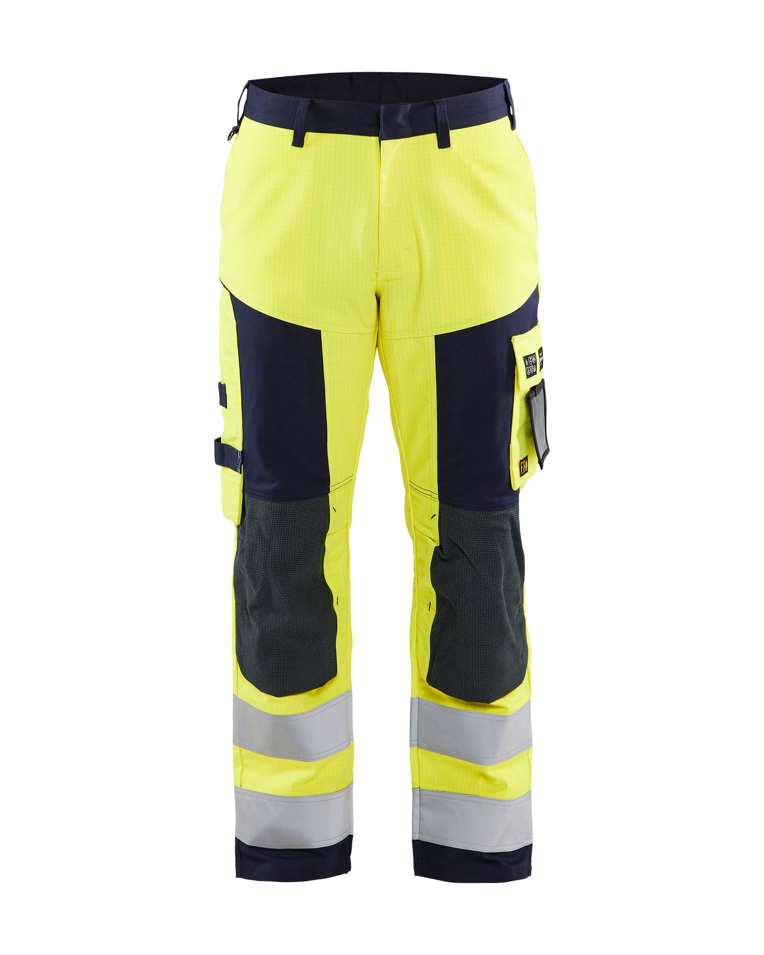 Blåkläder 1578 Multinorm Håndværker Buks, High Vis Gul/Marineblå