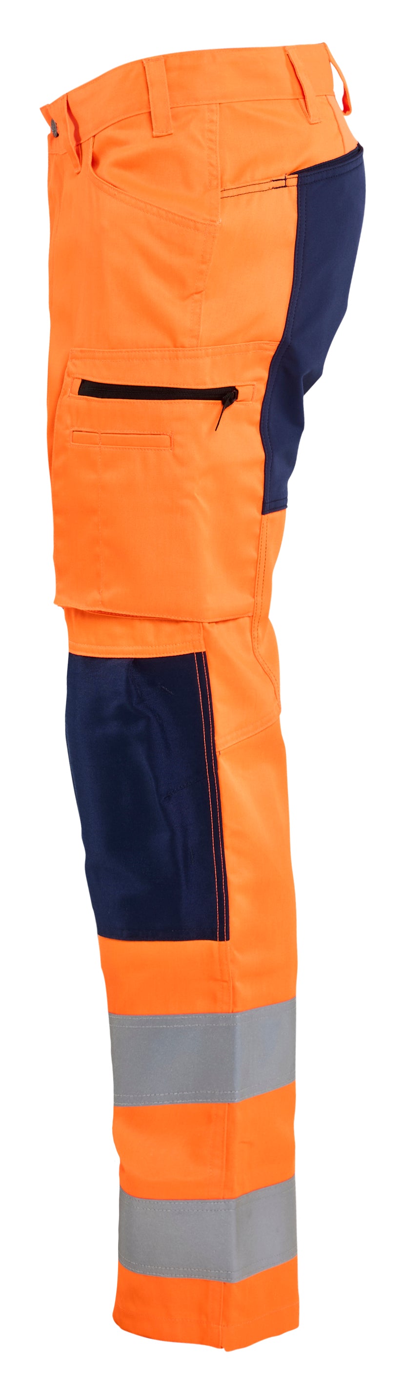 Blåkläder 1585 High Vis Buks med stretch nærbillede med tryk