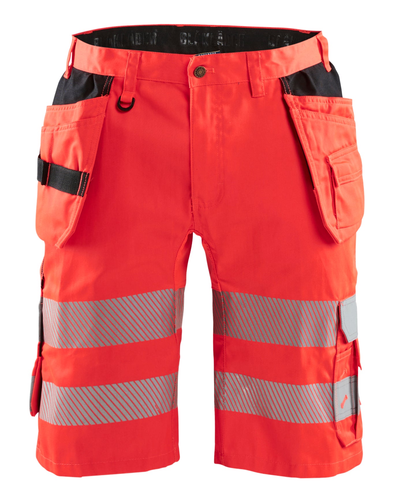 Blåkläder 1586 High Vis Shorts med stretch detalje med firmalogo