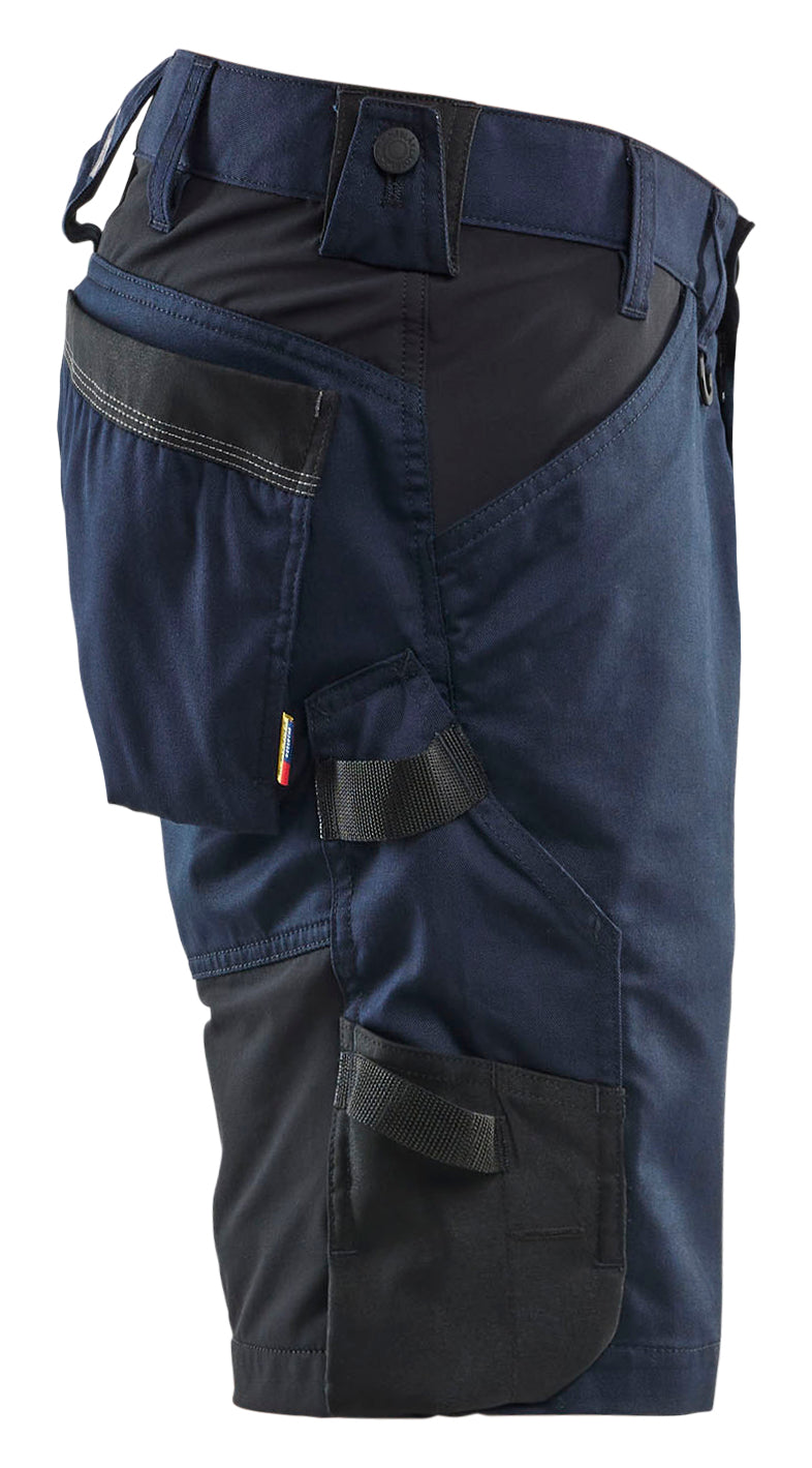 Blåkläder 1753 Håndværker Shorts med stretch nærbillede med tryk