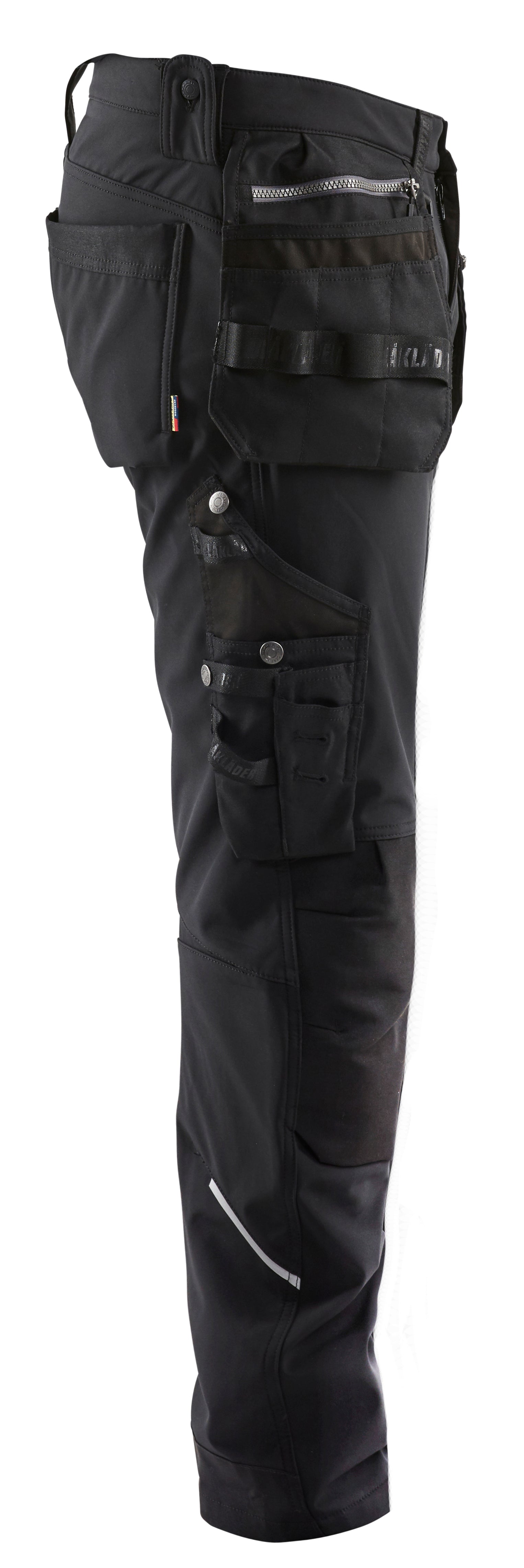 Blåkläder 1805 Håndværker Buks Softshell detalje til broderi