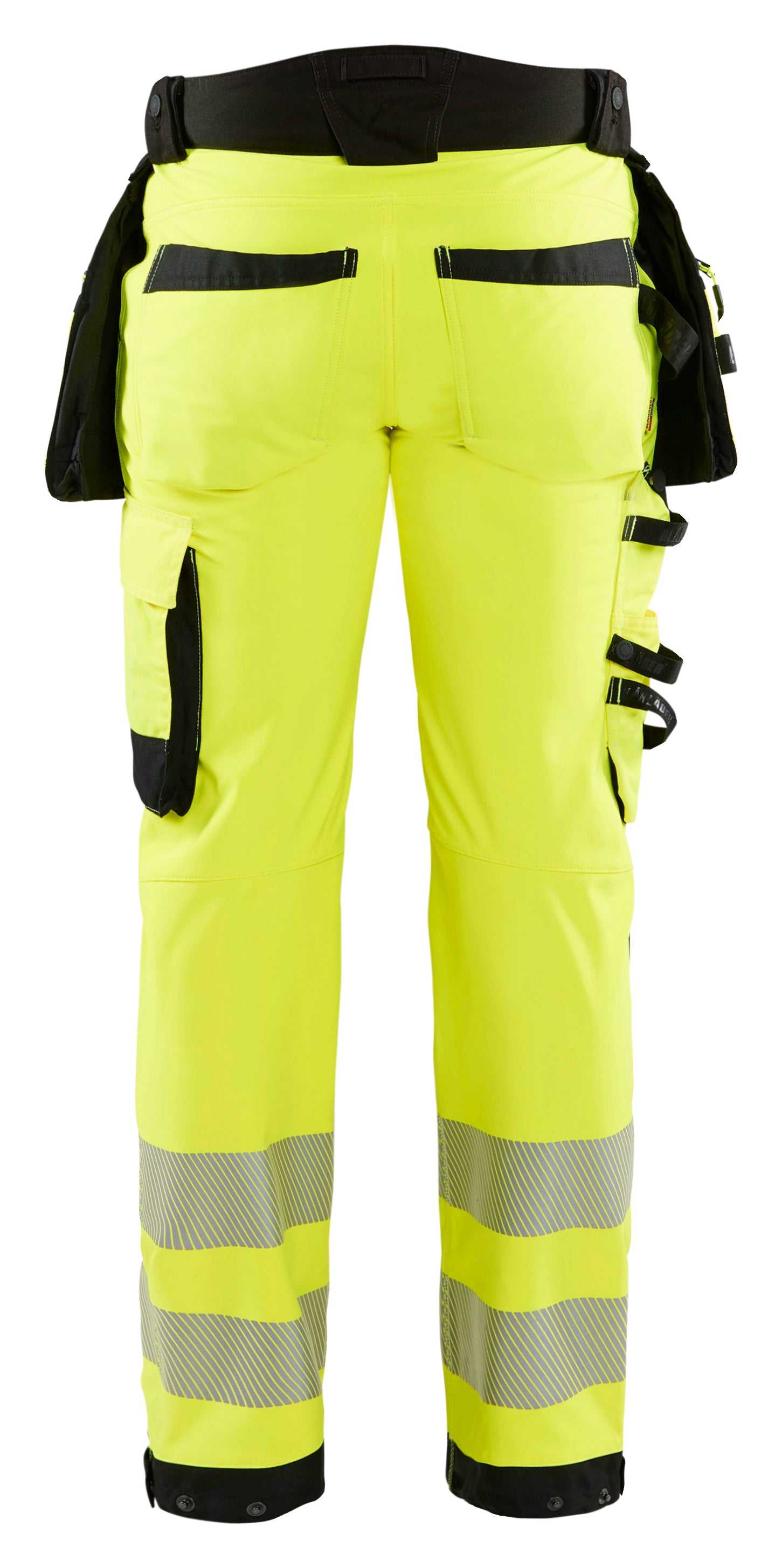 Blåkläder 1820 High Vis Softshell Buks nærbillede med logo
