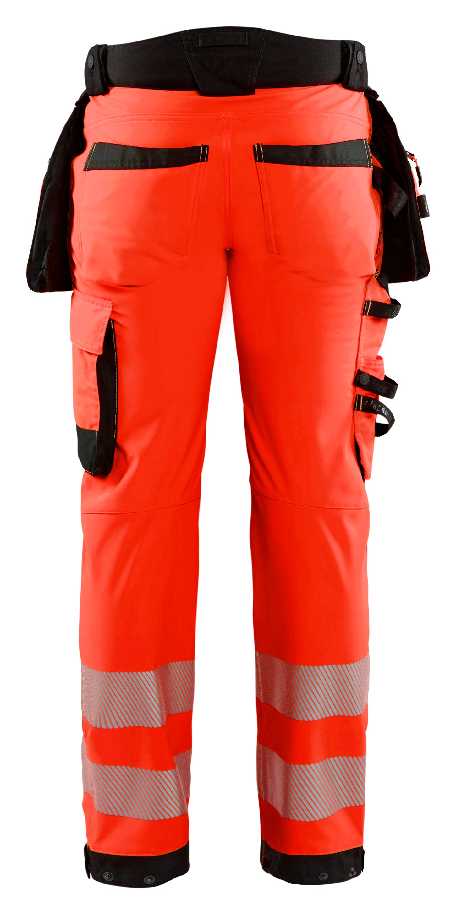Blåkläder 1820 High Vis Softshell Buks detalje med logo