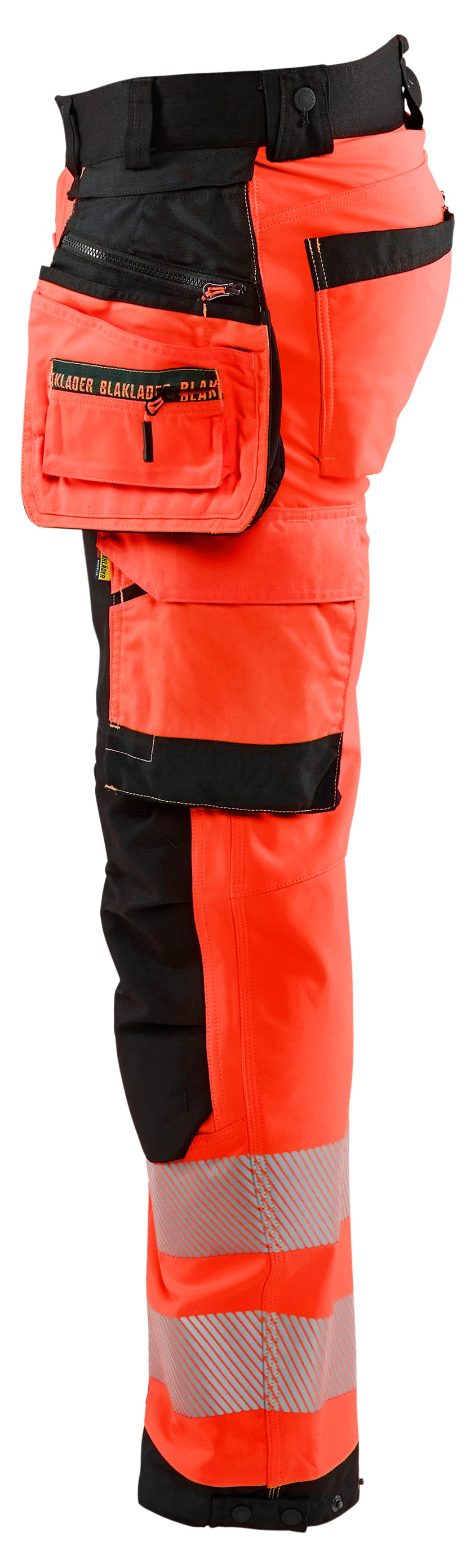 Blåkläder 1820 High Vis Softshell Buks materiale med tryk