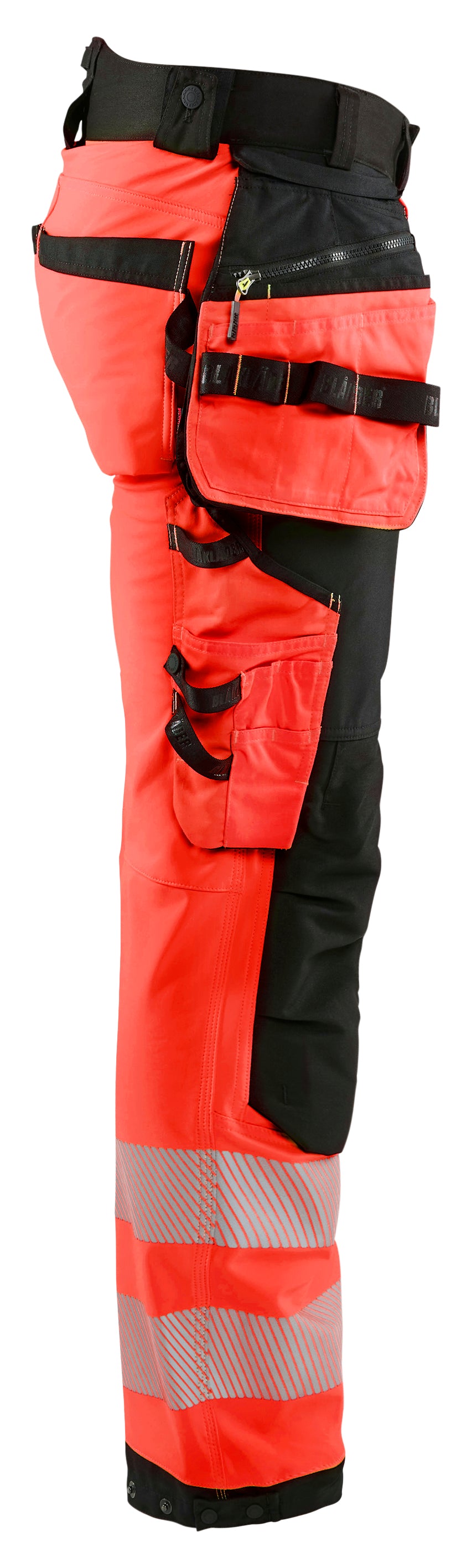 Blåkläder 1820 High Vis Softshell Buks nærbillede til broderi