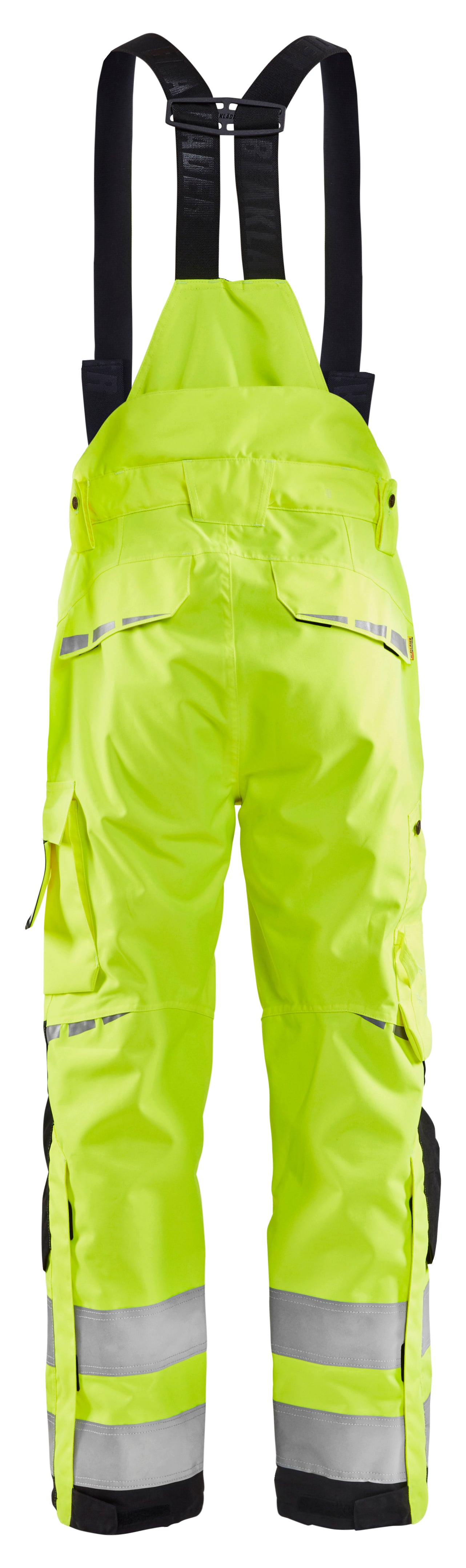 Blåkläder 1867 High Vis Skalbuks nærbillede med logo