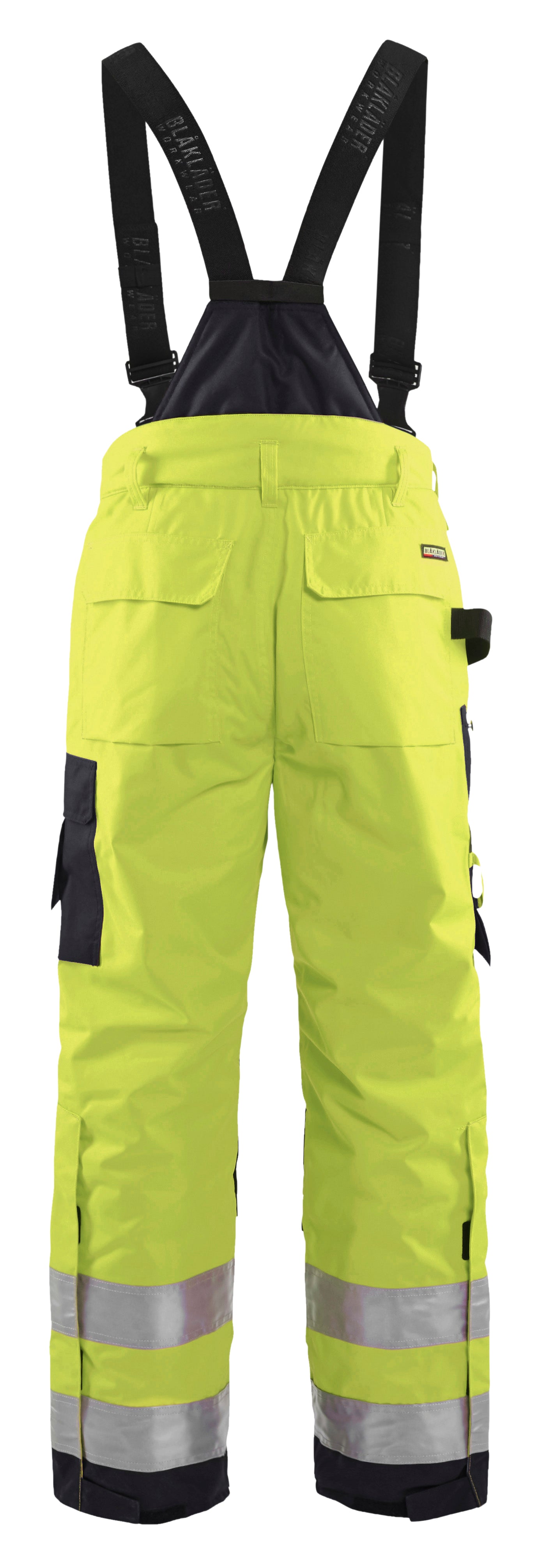 Blåkläder 1885 High Vis Vinter buks nærbillede med logo