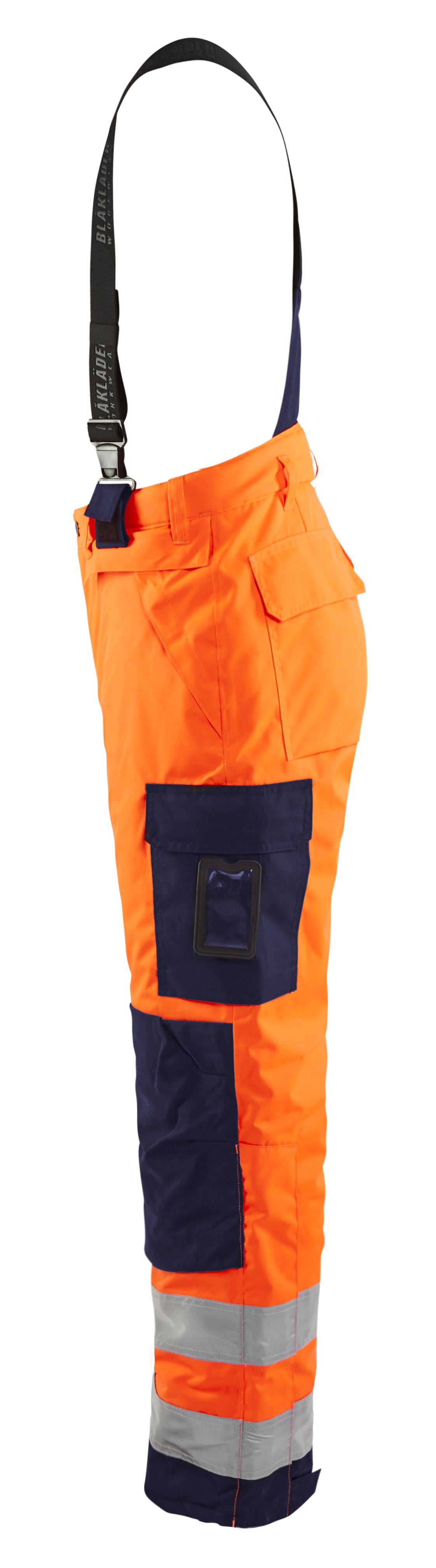 Blåkläder 1885 High Vis Vinter buks nærbillede med tryk