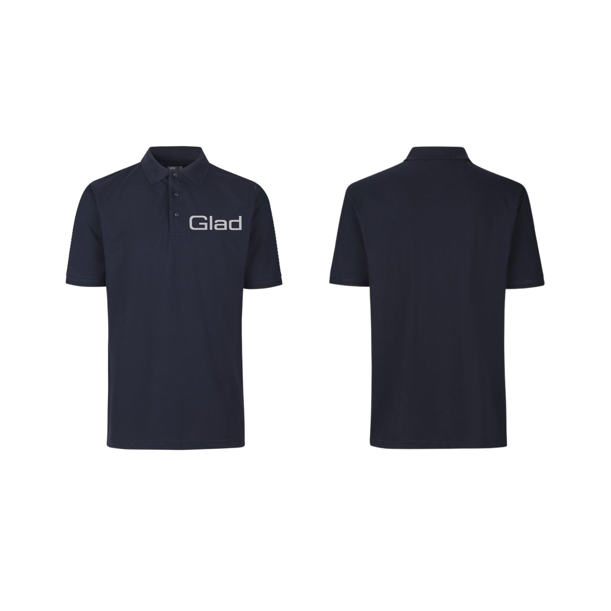 PEER GLADS ID 0324 PRO Wear poloshirt | u. lomme, navy m. bryst logo