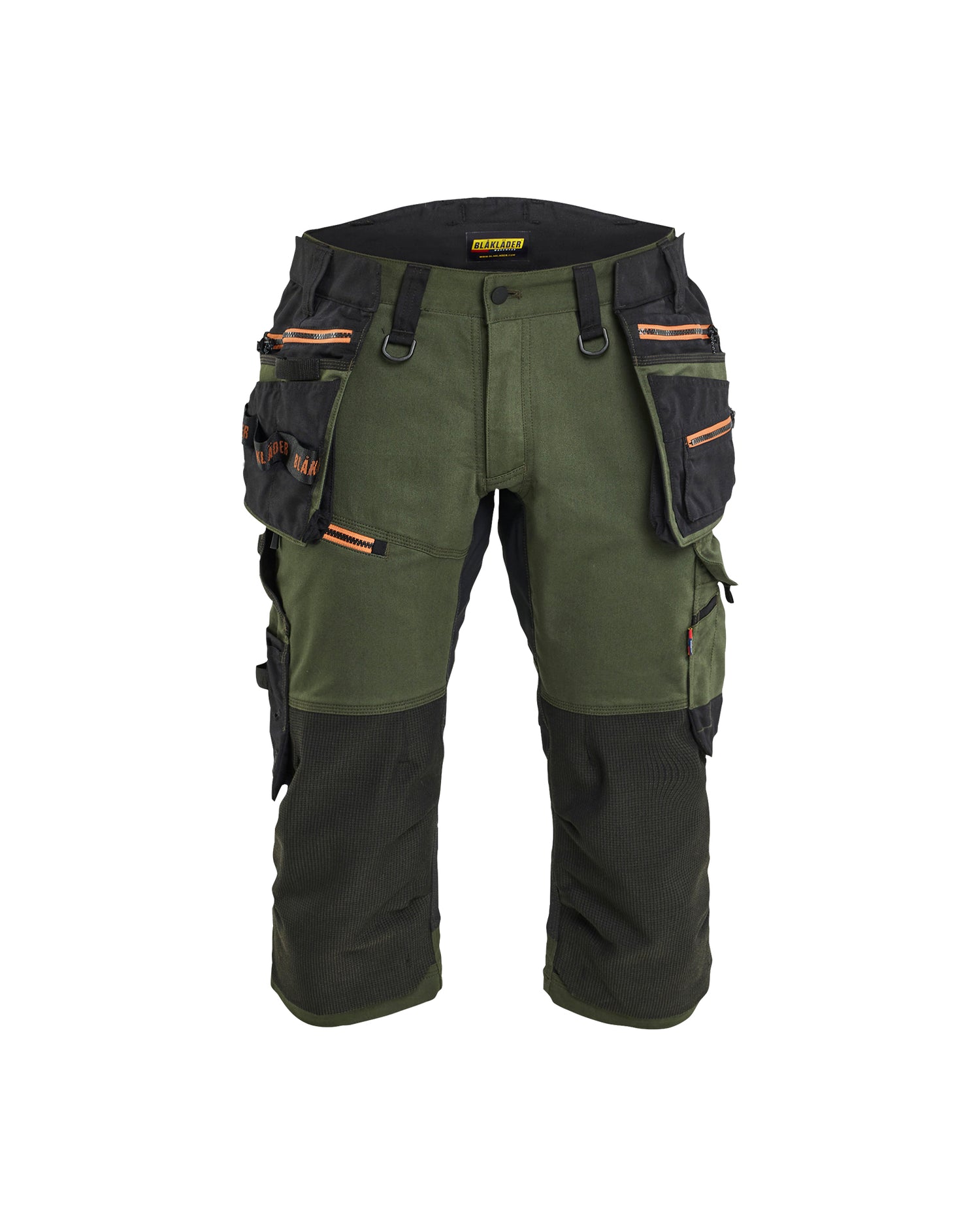 Blåkläder 1977 Striker Håndværkerknickers med Stretch, Skovgrøn/Rust