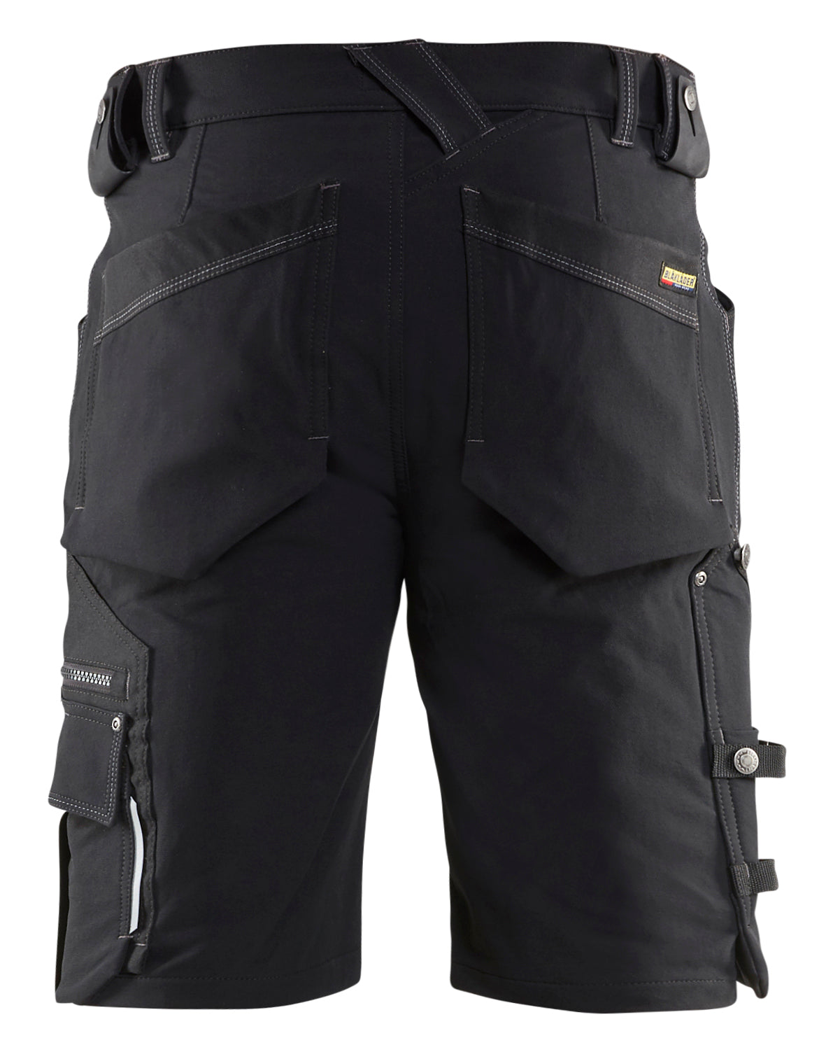 Blåkläder 1987 Håndværker Shorts 4-vejs stretch X1900 nærbillede med logo