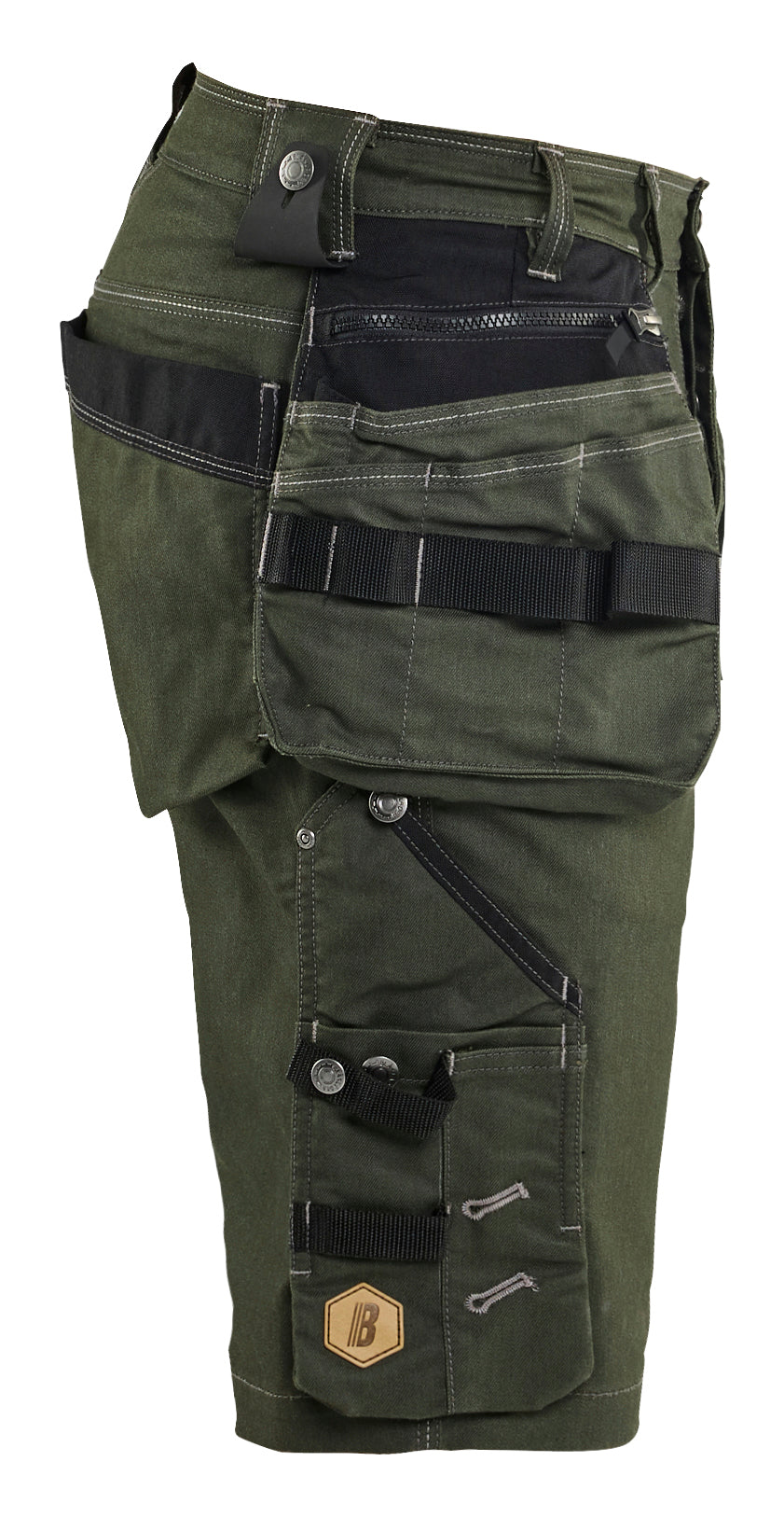 Blåkläder 1992 Håndværker Shorts stretch X1900 detalje til broderi