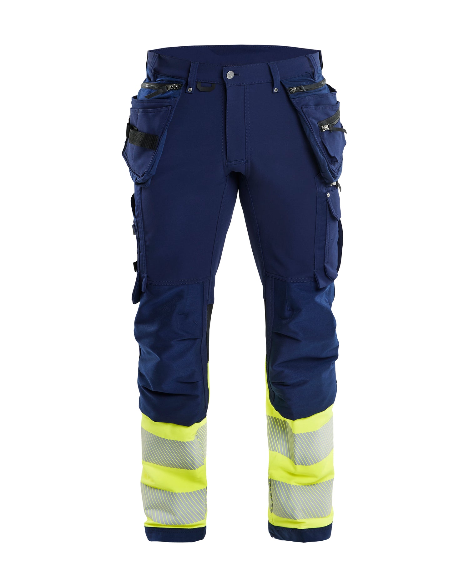 Blåkläder 1993 High Vis Buks 4-vejs stretch, Marineblå/High Vis Gul