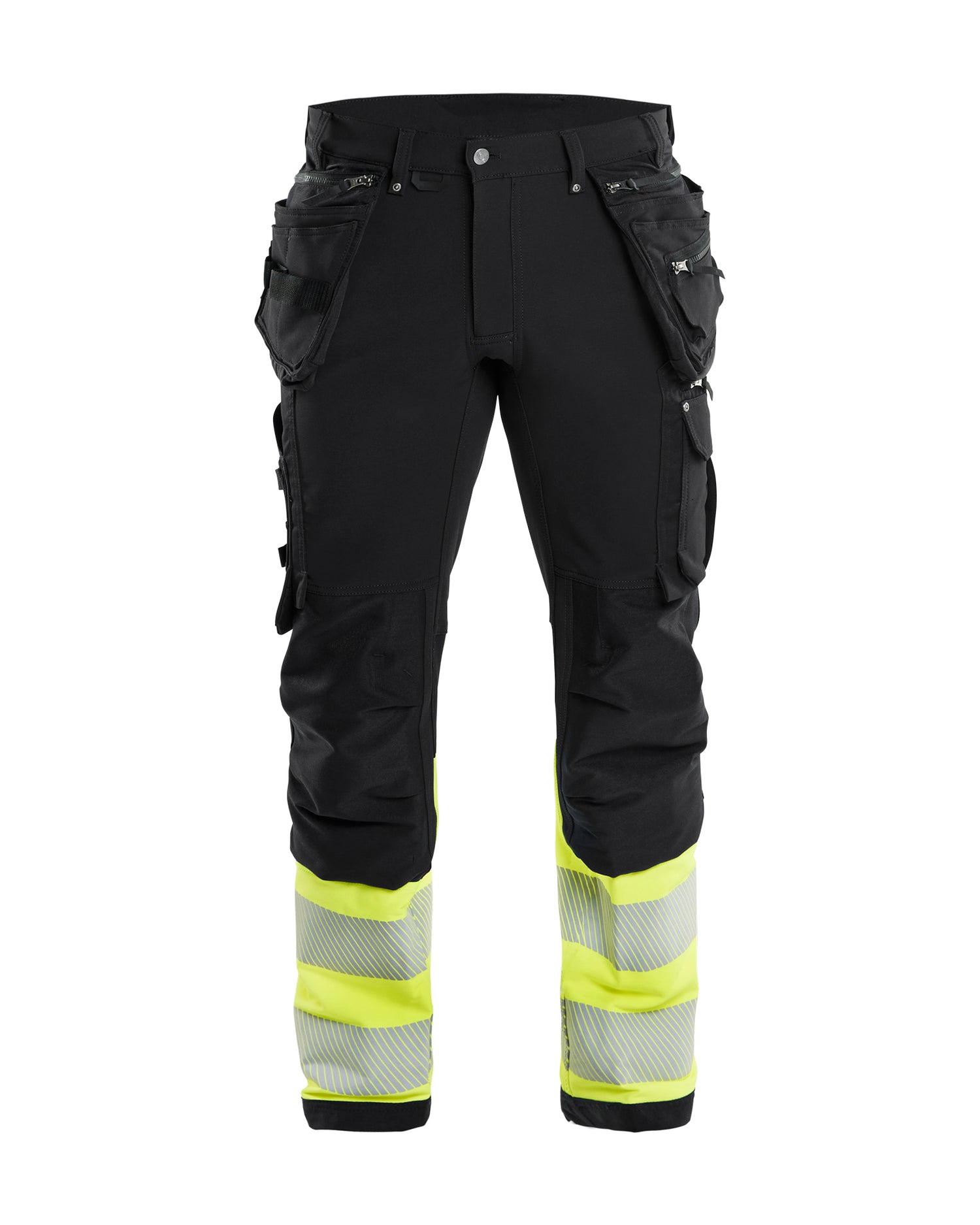Blåkläder 1993 High Vis Buks 4-vejs stretch, Sort/High Vis Gul
