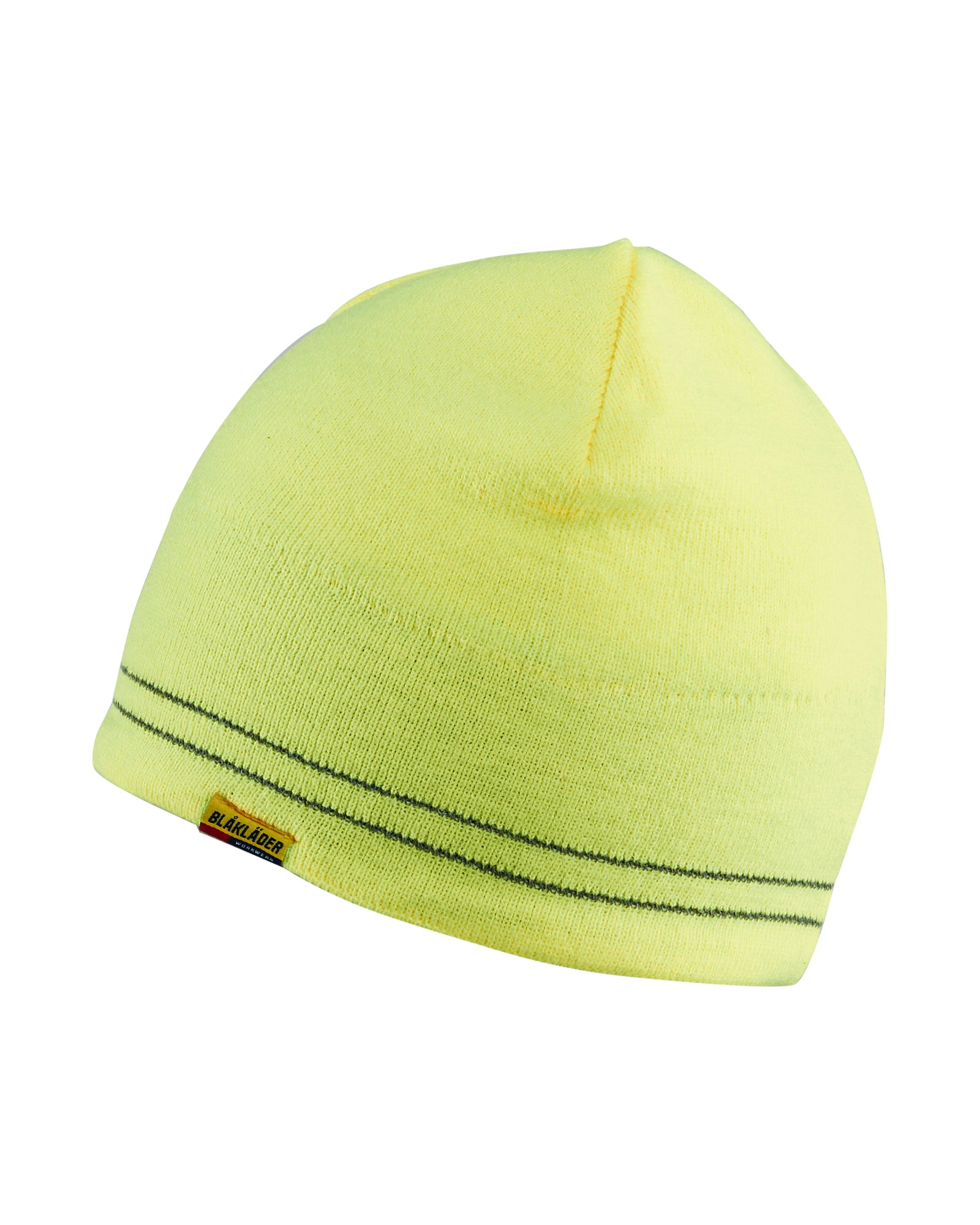 Blåkläder 2007 High Vis Strikket Beanie produktfoto med tryk