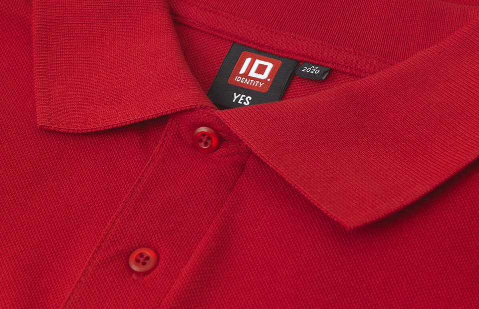 ID 2020 YES poloshirt materiale med logo