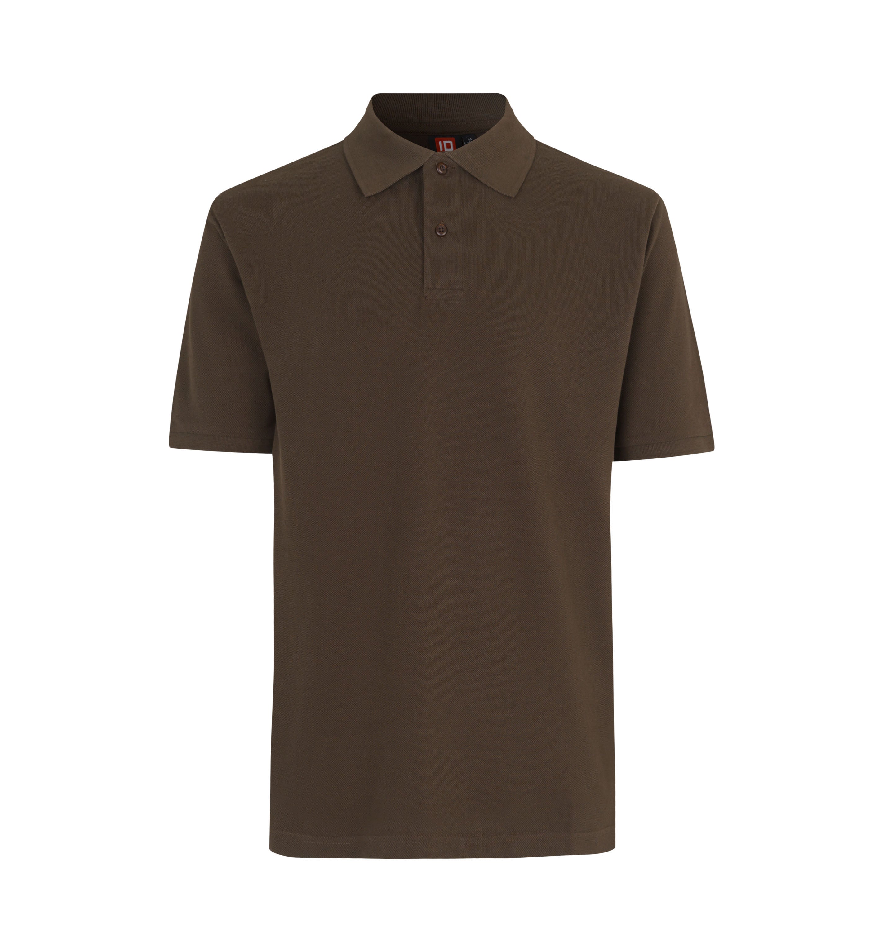 ID 2020 YES poloshirt nærbillede med tryk