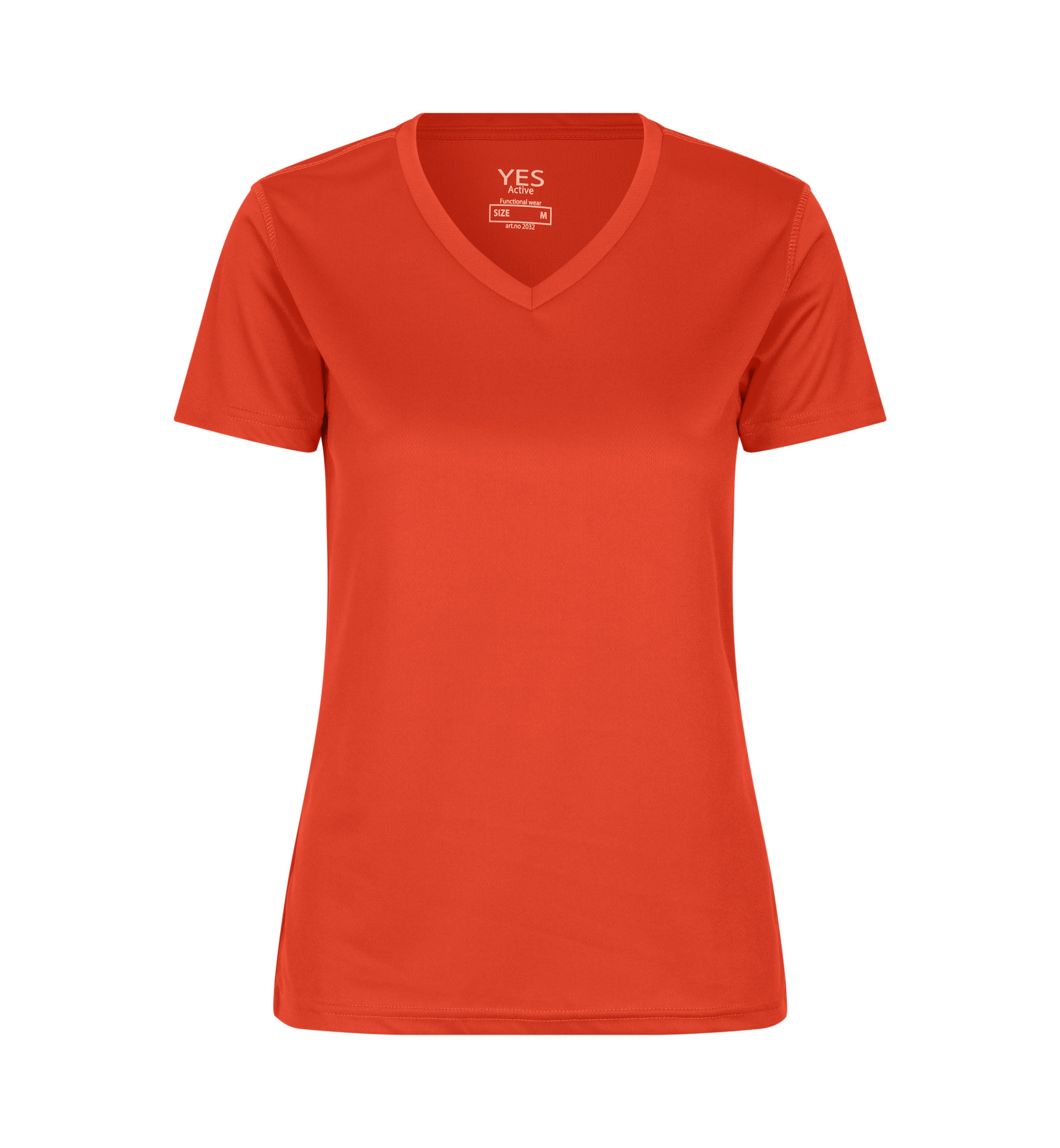 ID 2032 YES Active T-shirt | dame nærbillede med tryk