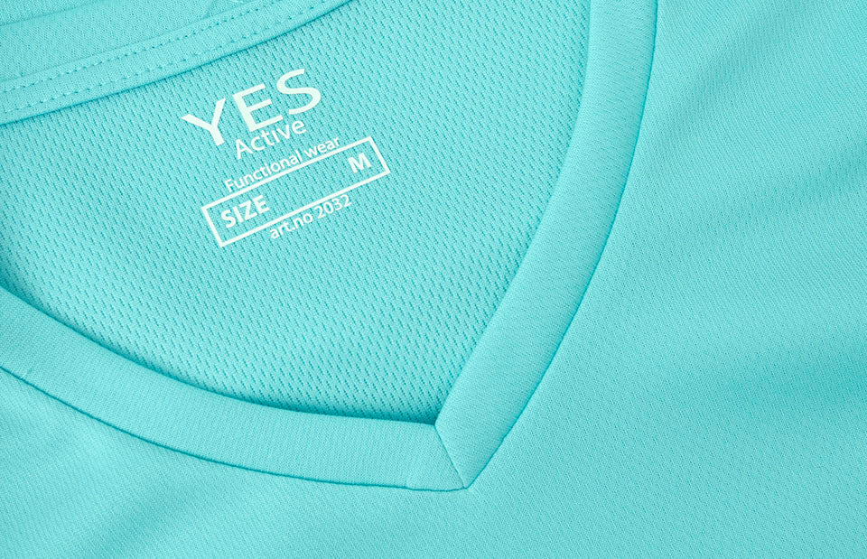ID 2032 YES Active T-shirt | dame produktbillede med logo