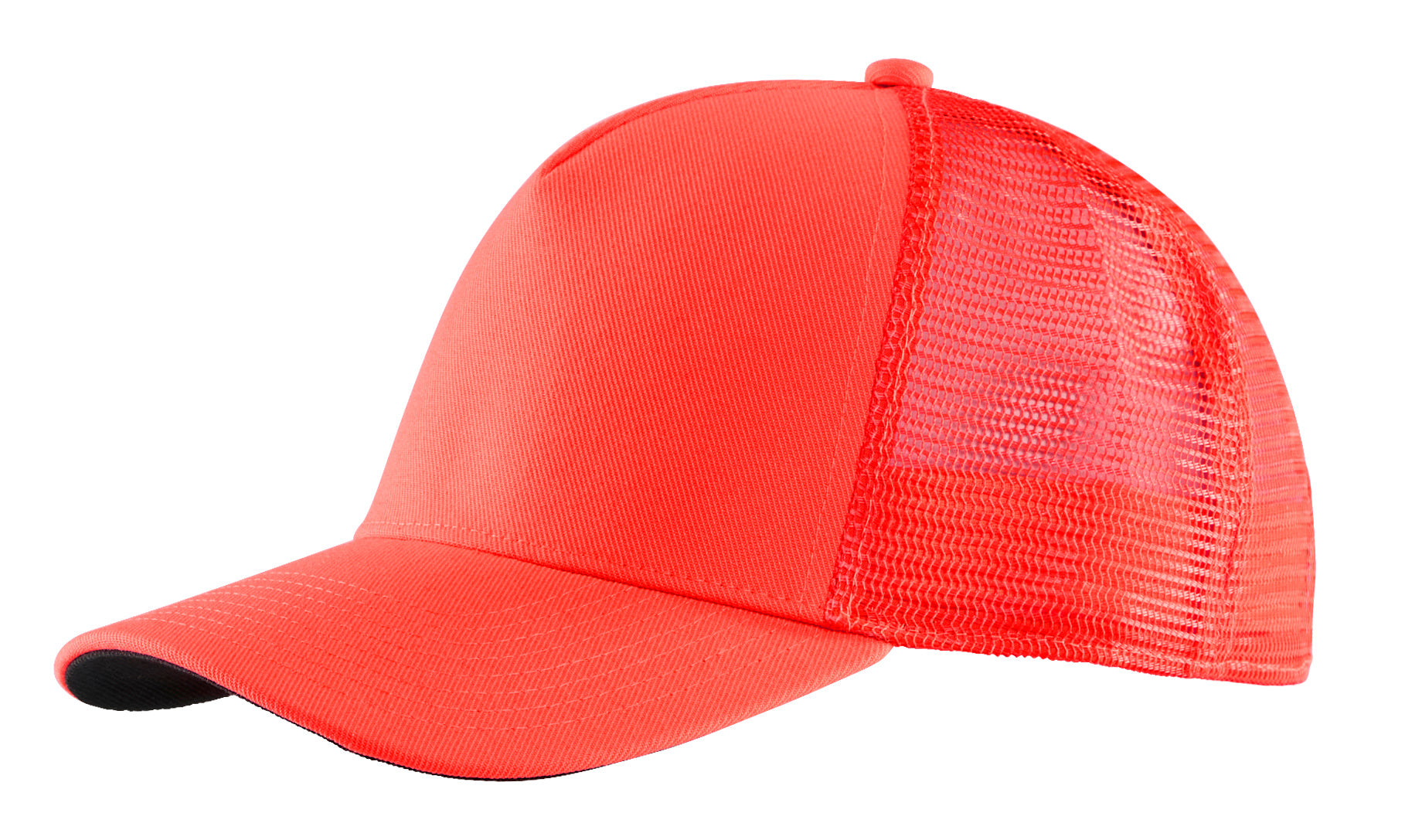 Blåkläder 2078 High Vis Trucker Cap detalje med firmalogo