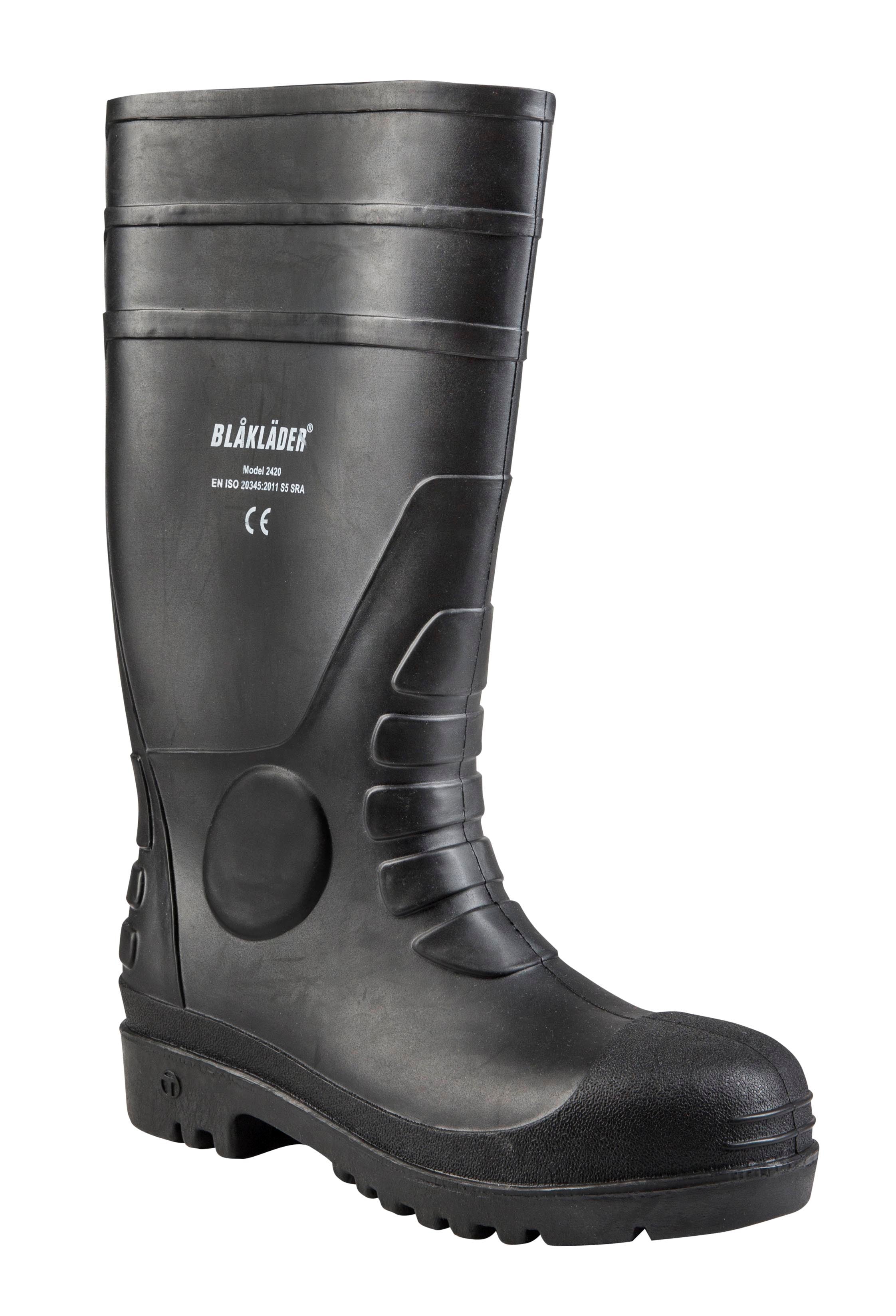 Blåkläder 2420 Sikkerheds Gummistøvle S5, Sort