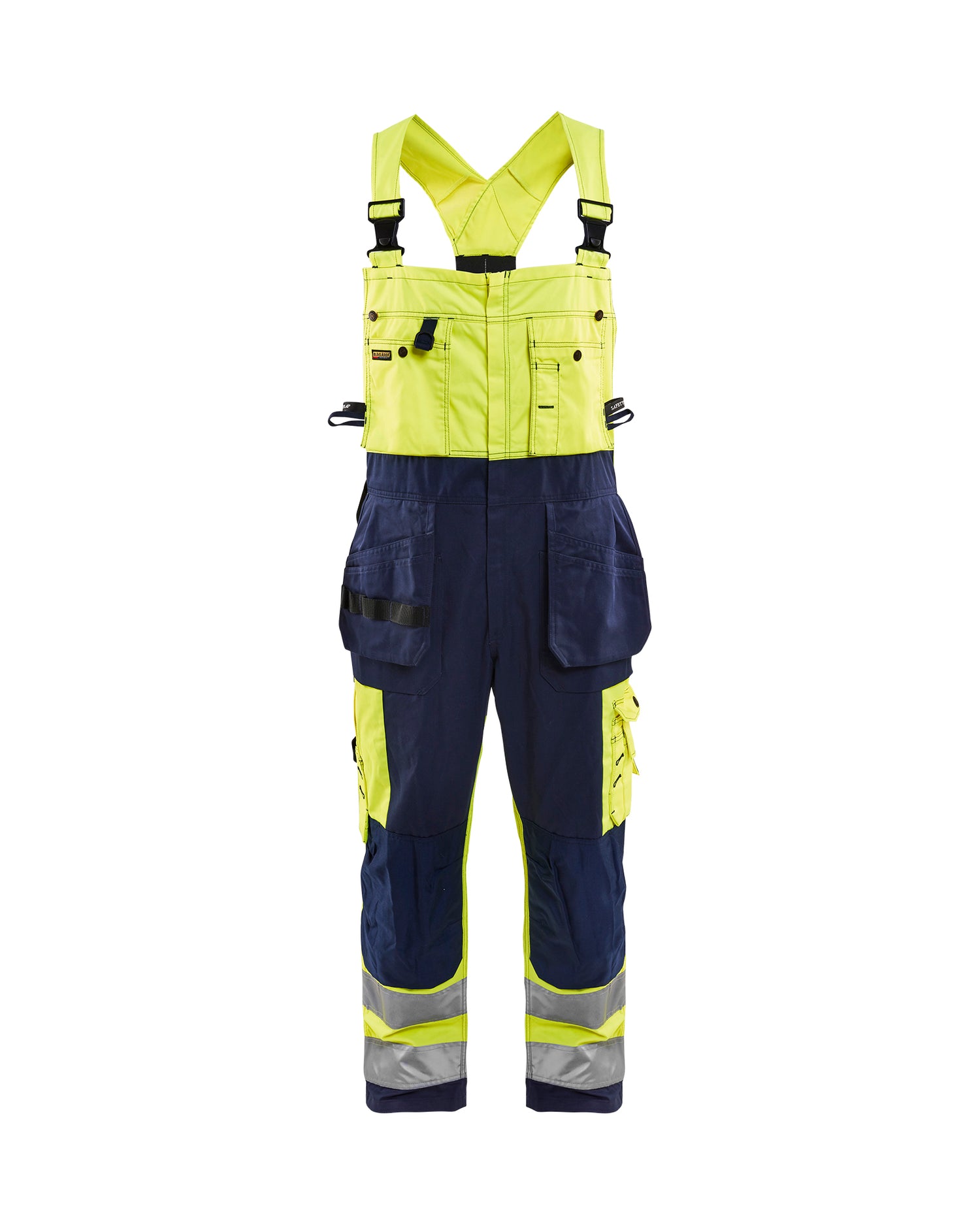 Blåkläder 2603 High Vis Overall, High Vis Gul/Marineblå