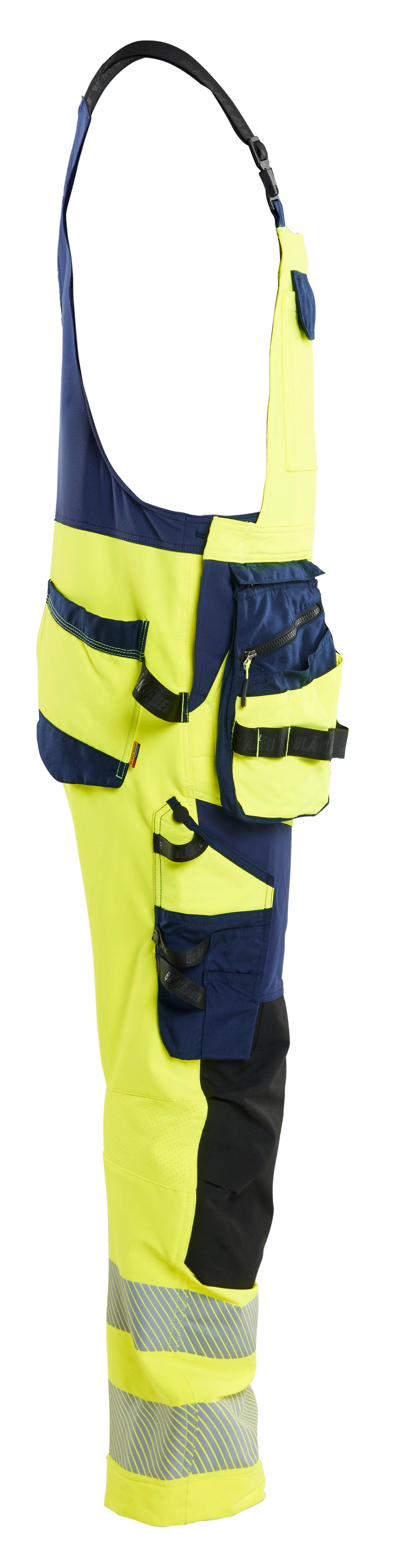 Blåkläder 2626 High Vis Overall 4-vejs stretch detalje til broderi